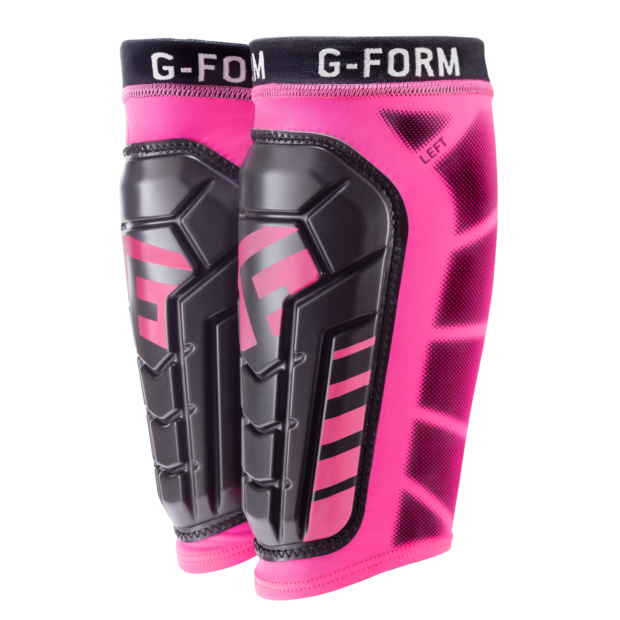 G-Form Pro-S Vento Soccer Shin Guard - Neon Pink, Adult Large