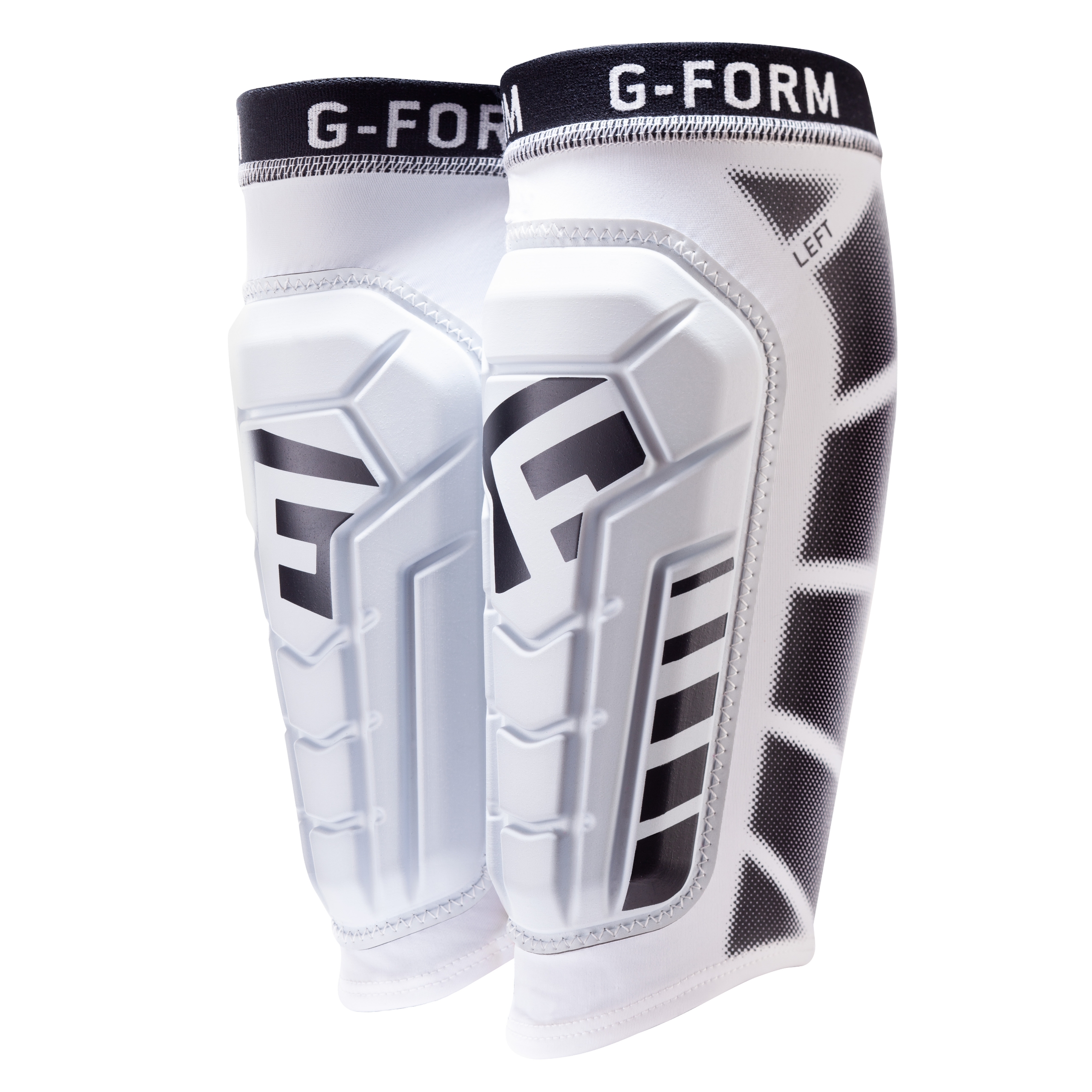 G-Form Pro-S Vento Soccer Shin Guard - White, Adult Large