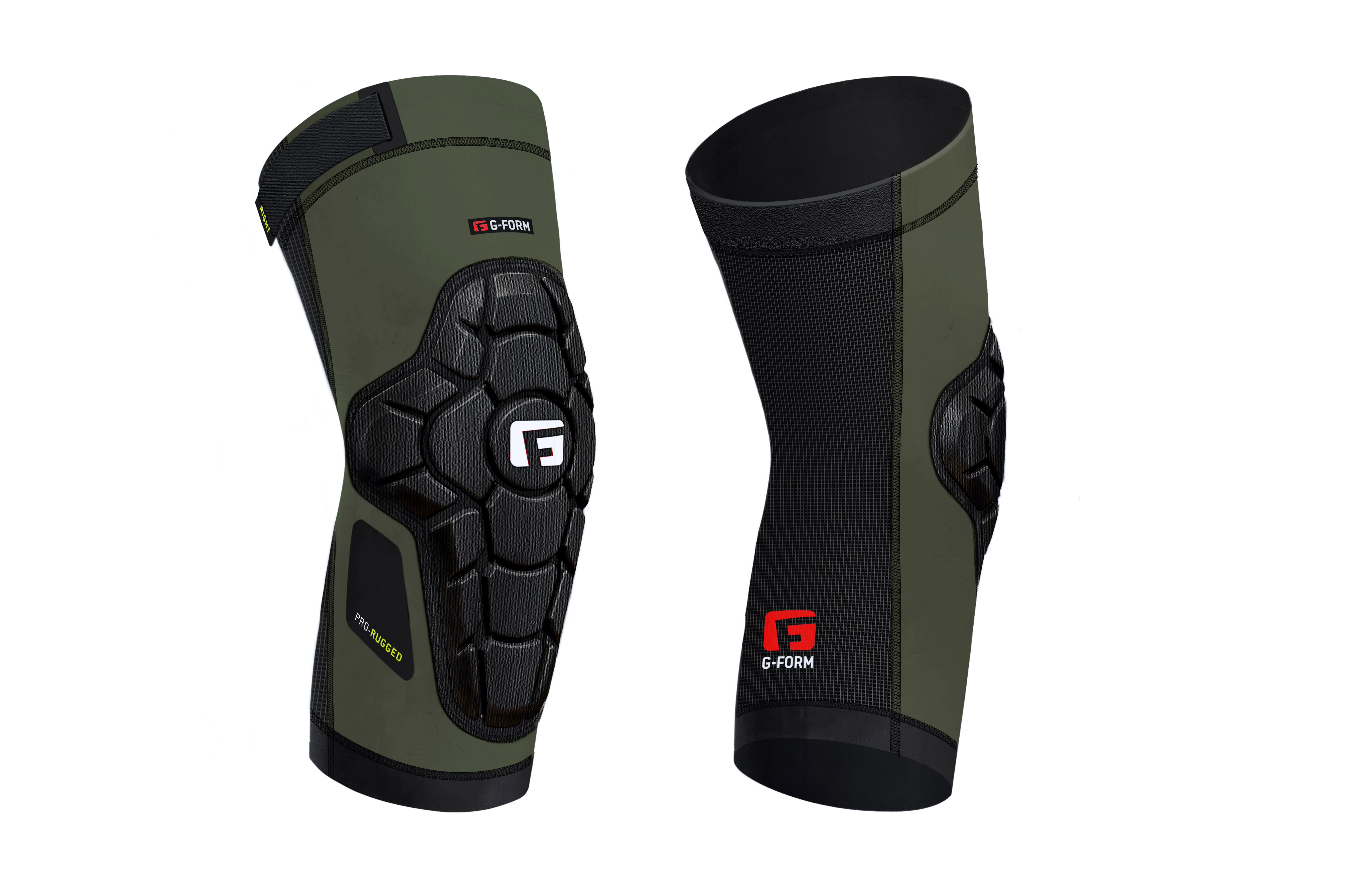 G-Form Pro-Rugged Knee Pad - Tactical Knee Pads & Knee Support - Army Green, Adult Small