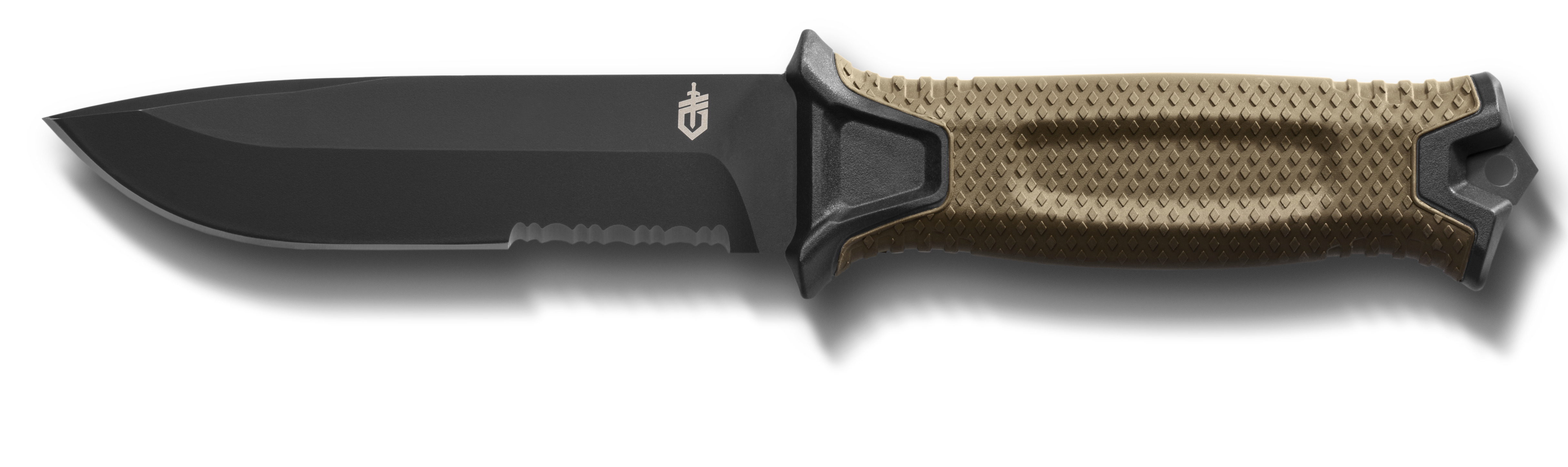 GERBER StrongArm Fixed Blade Knife with Serrated Edge - Coyote Brown