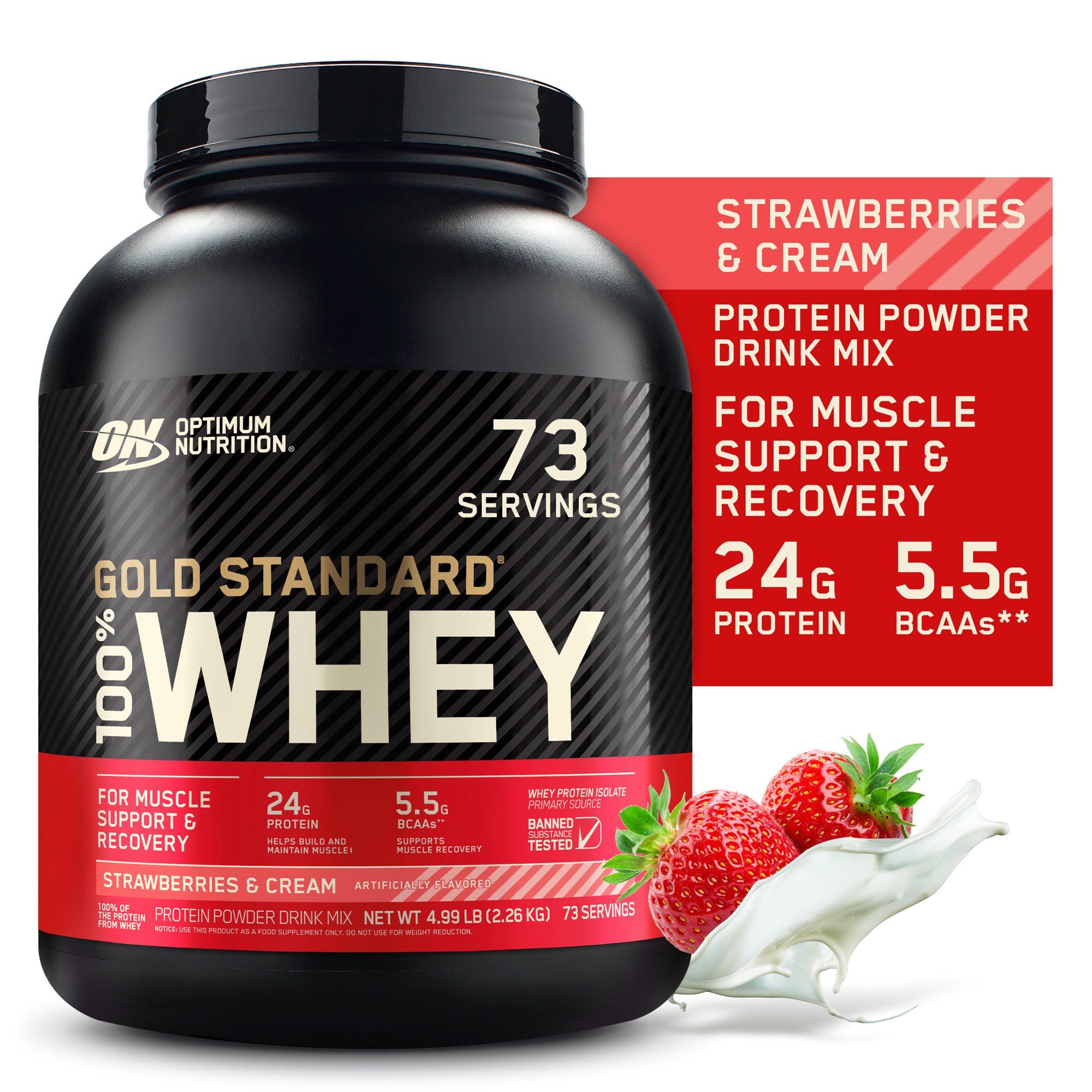 Optimum Nutrition Gold Standard 100% Whey Protein Powder