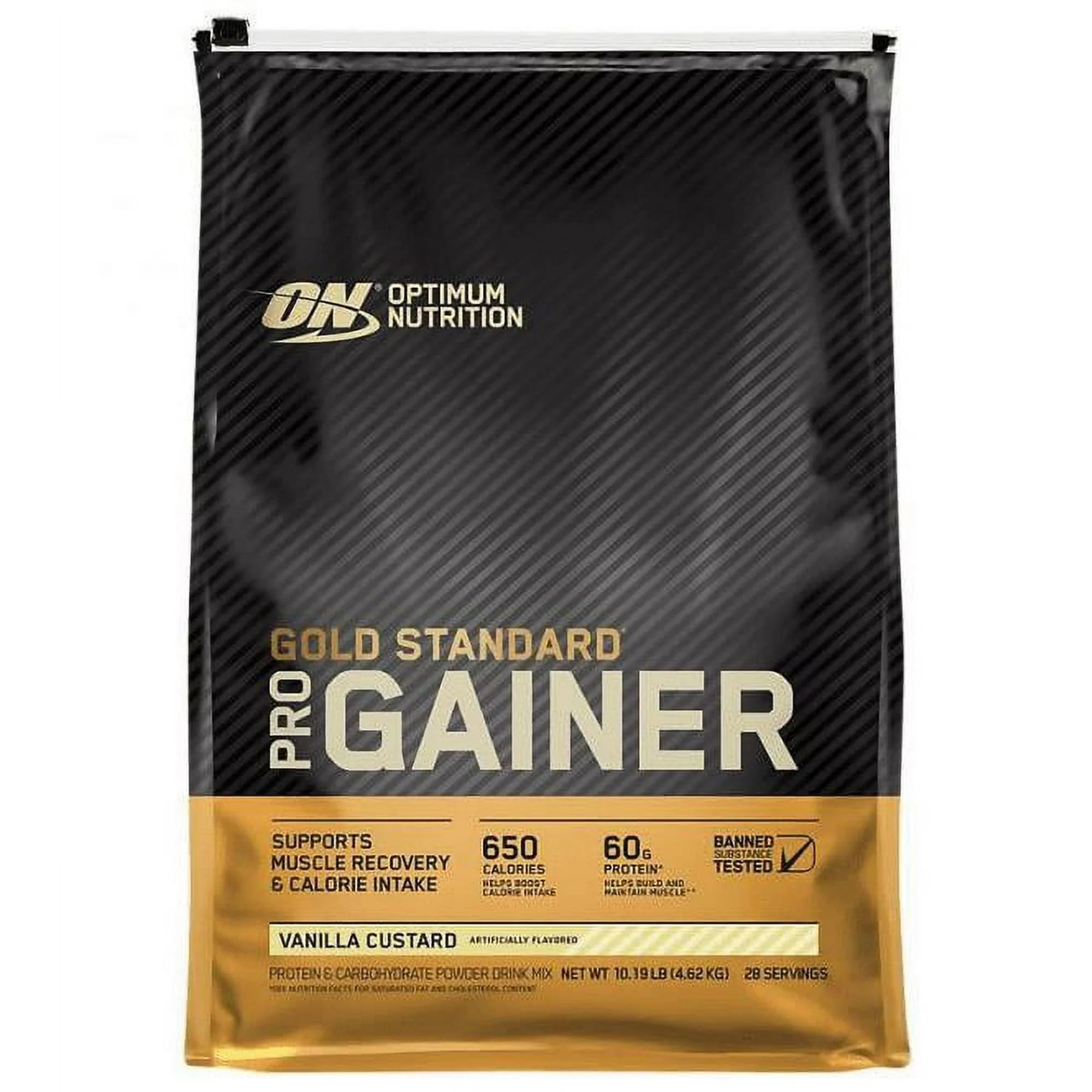 OPTIMUM NUTRITION Pro Gainer Weight Protein Powder, Vanilla Custard, 10.19lb
