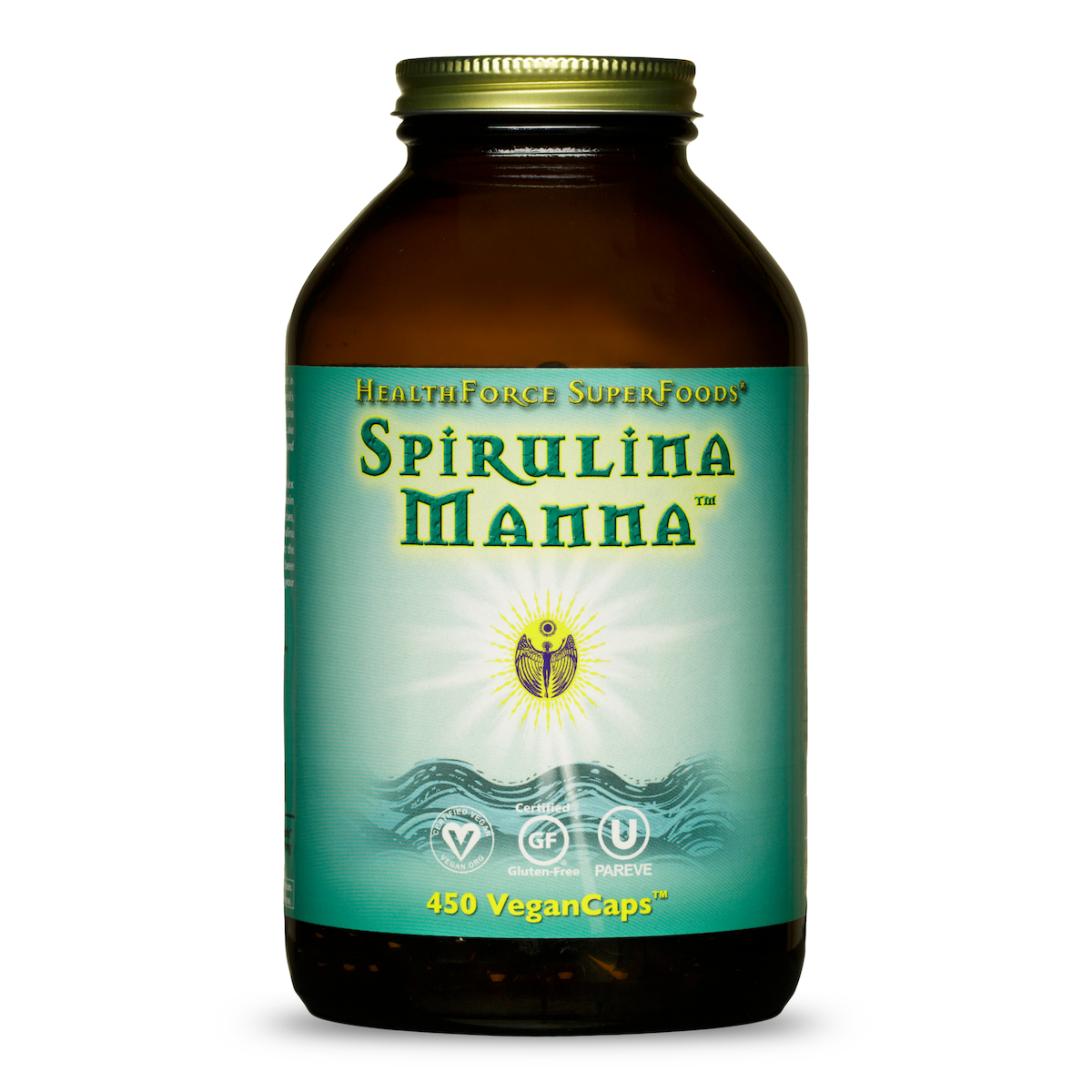 HealthForce SuperFoods Spirulina Manna - VeganCaps 450