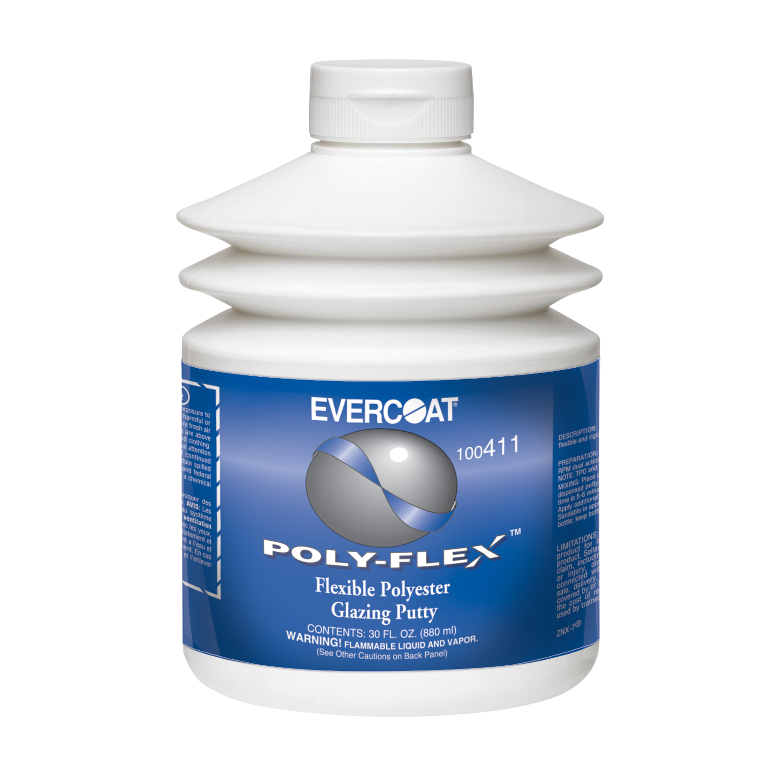 Fibreglass Evercoat 411 Poly-Flex Flexible Polyester Glazing Putty - 30 oz. Pumptainer