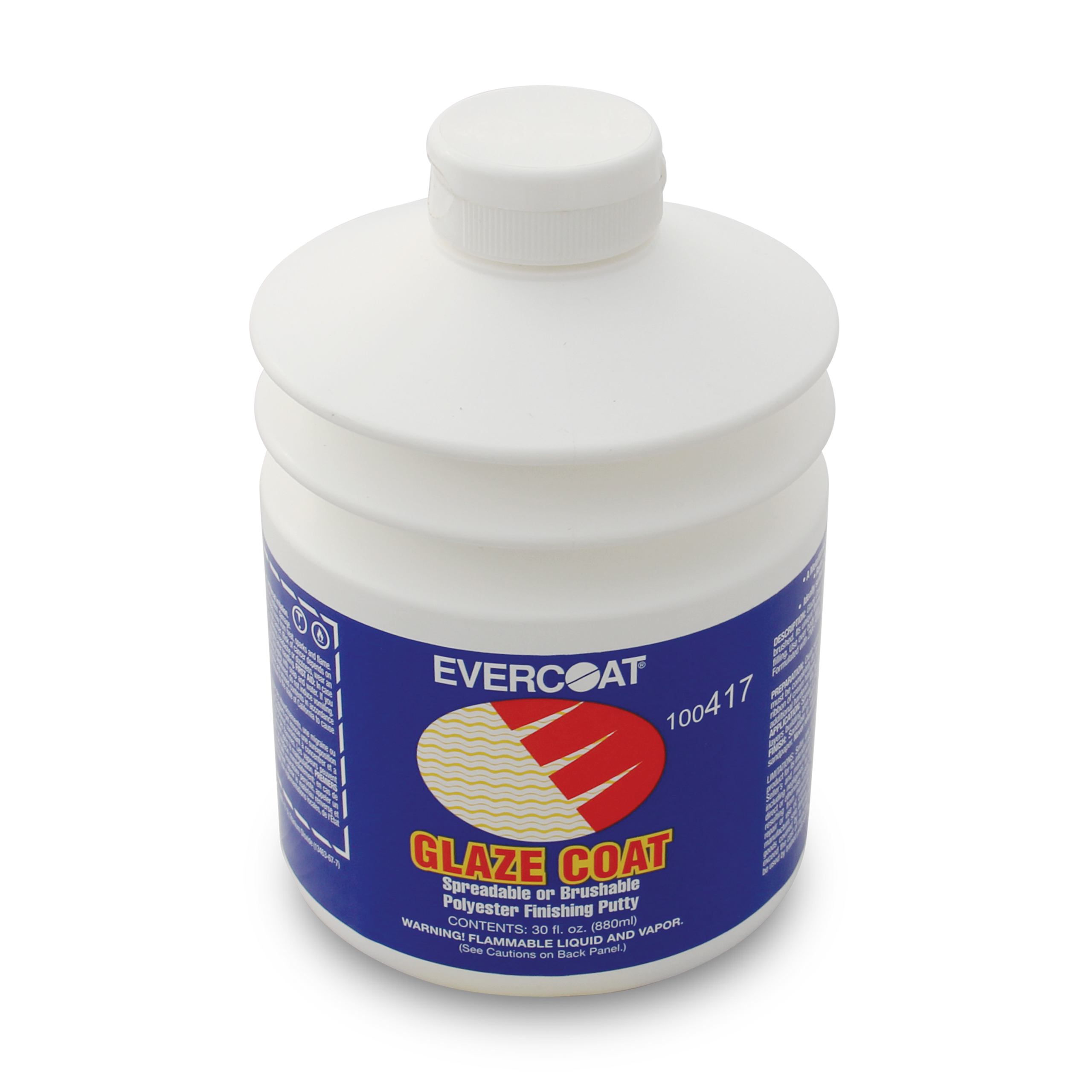 Evercoat Glaze Coat Polyester Finishing and Blending Putty for Metal, Aluminum, Steel & More - 30 Oz