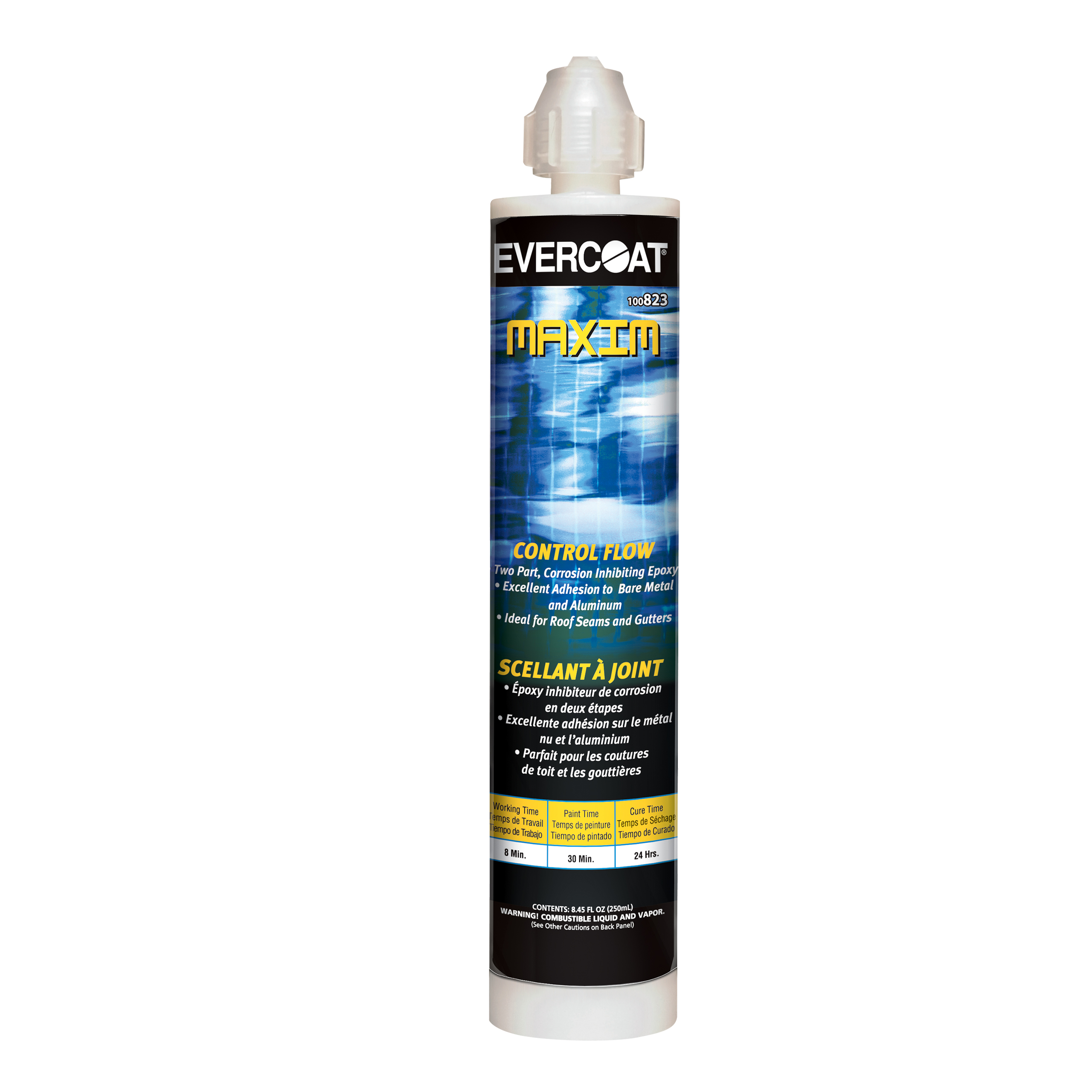 Evercoat Maxim Control Flow Seam Sealer for Gutters, Roof Lines, and Sloped Areas - 8.5 Fl Oz