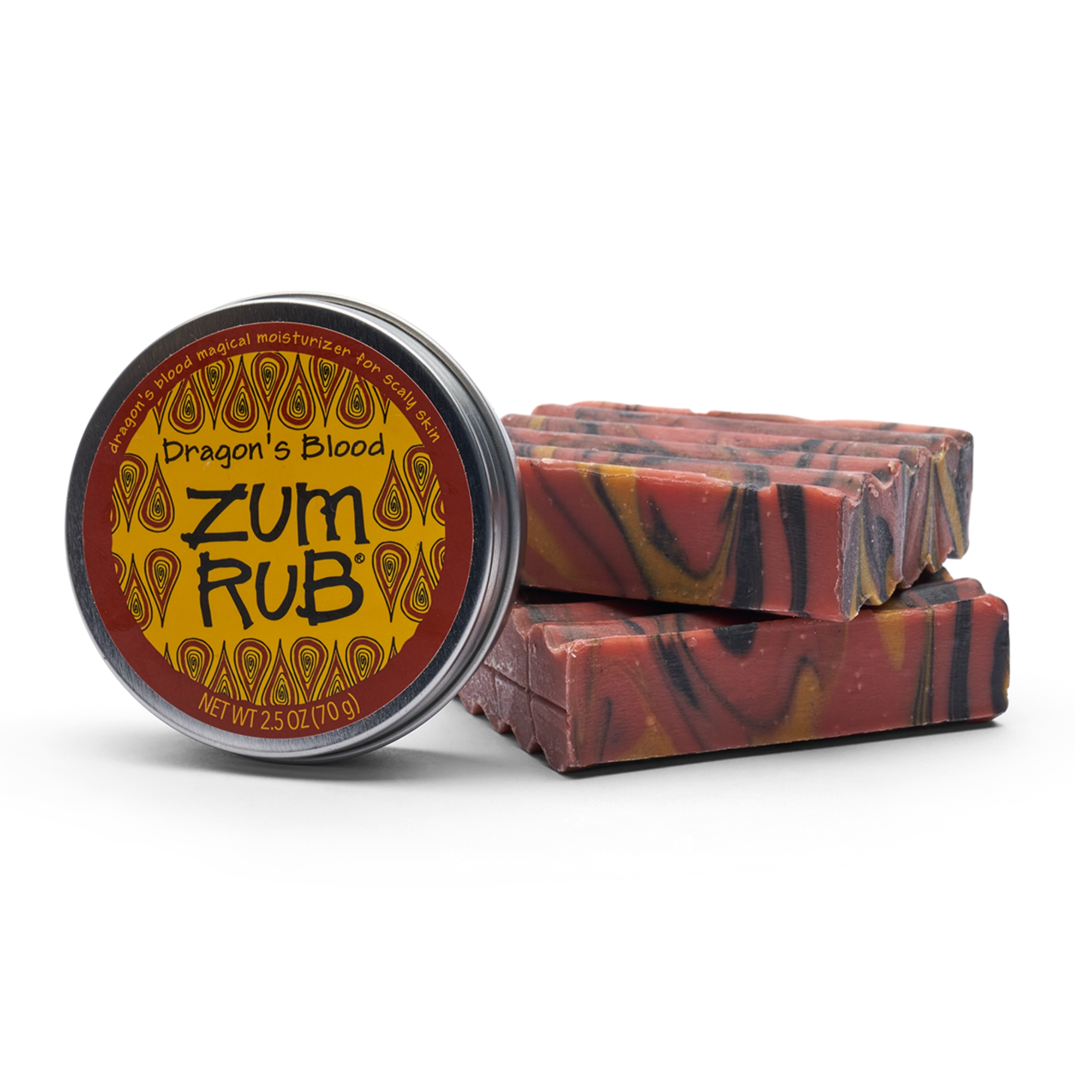 Zum Bar Goat's Milk Bundle - Dragon's Blood - 2 (3 oz) Soap Bars and 1 (2.5 oz) Zum Rub Moisturizer
