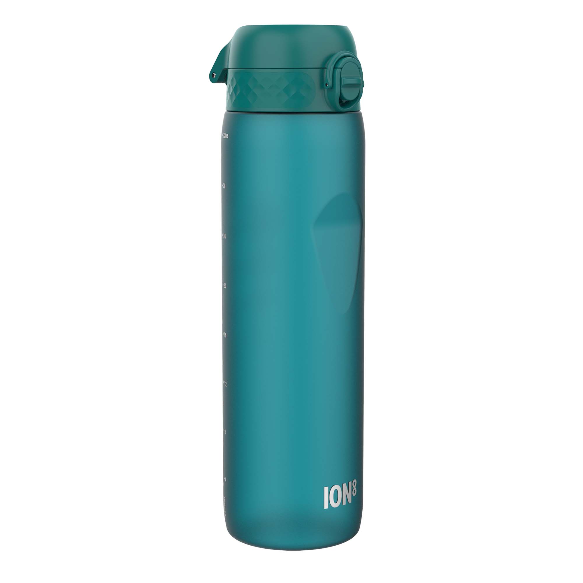 Ion8 Sport/Bike Water Bottle - Leakproof and BPA-free Water Bottle - Fits in Lunch Boxes, Handbags, Car Cup Holders, Backpacks, 34 oz/1000 ml (Pack of 1) - OneTouch 2.0 - Aqua 2.0