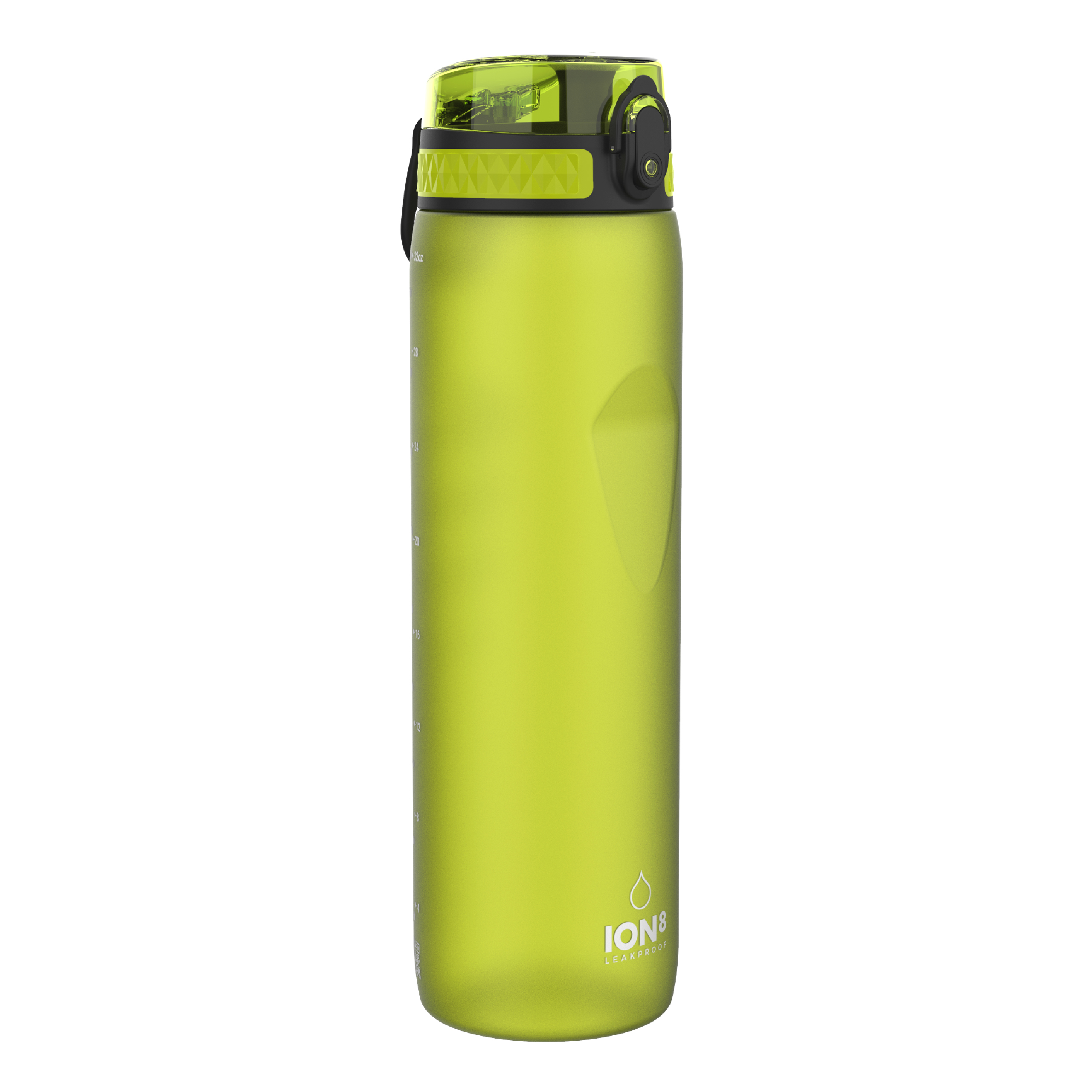 Ion8 Sport/Bike Water Bottle - Leakproof and BPA-free Water Bottle - Fits in Lunch Boxes, Handbags, Car Cup Holders, Backpacks, 34 oz/1000 ml (Pack of 1) - OneTouch 1.0 - Green