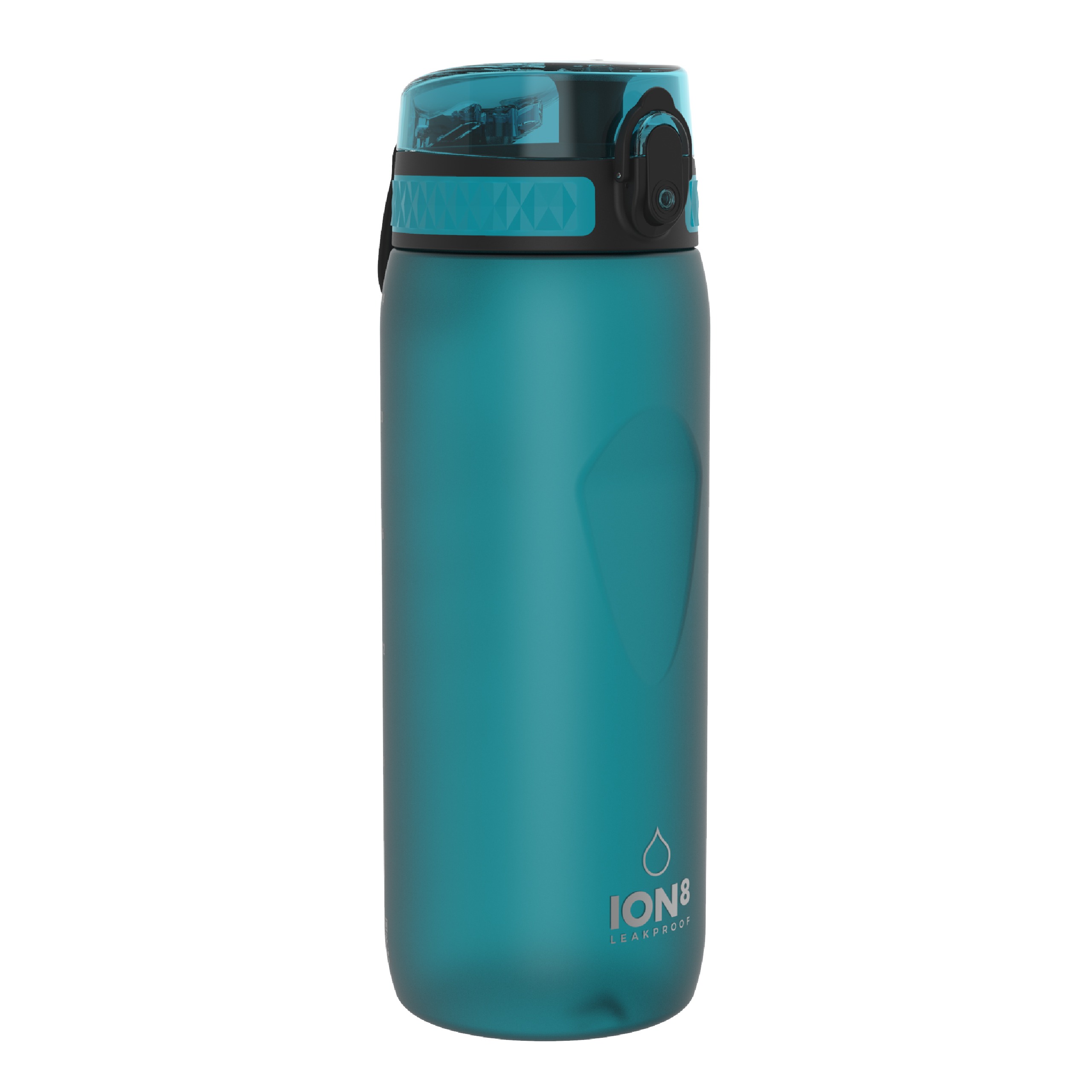 Ion8 Sport/Bike Water Bottle - Leakproof and BPA-free Water Bottle - Fits in Lunch Boxes, Handbags, Cup Holders, Backpacks and Bike Holders, 25 oz/750 ml (Pack of 1) - OneTouch 1.0 - Aqua