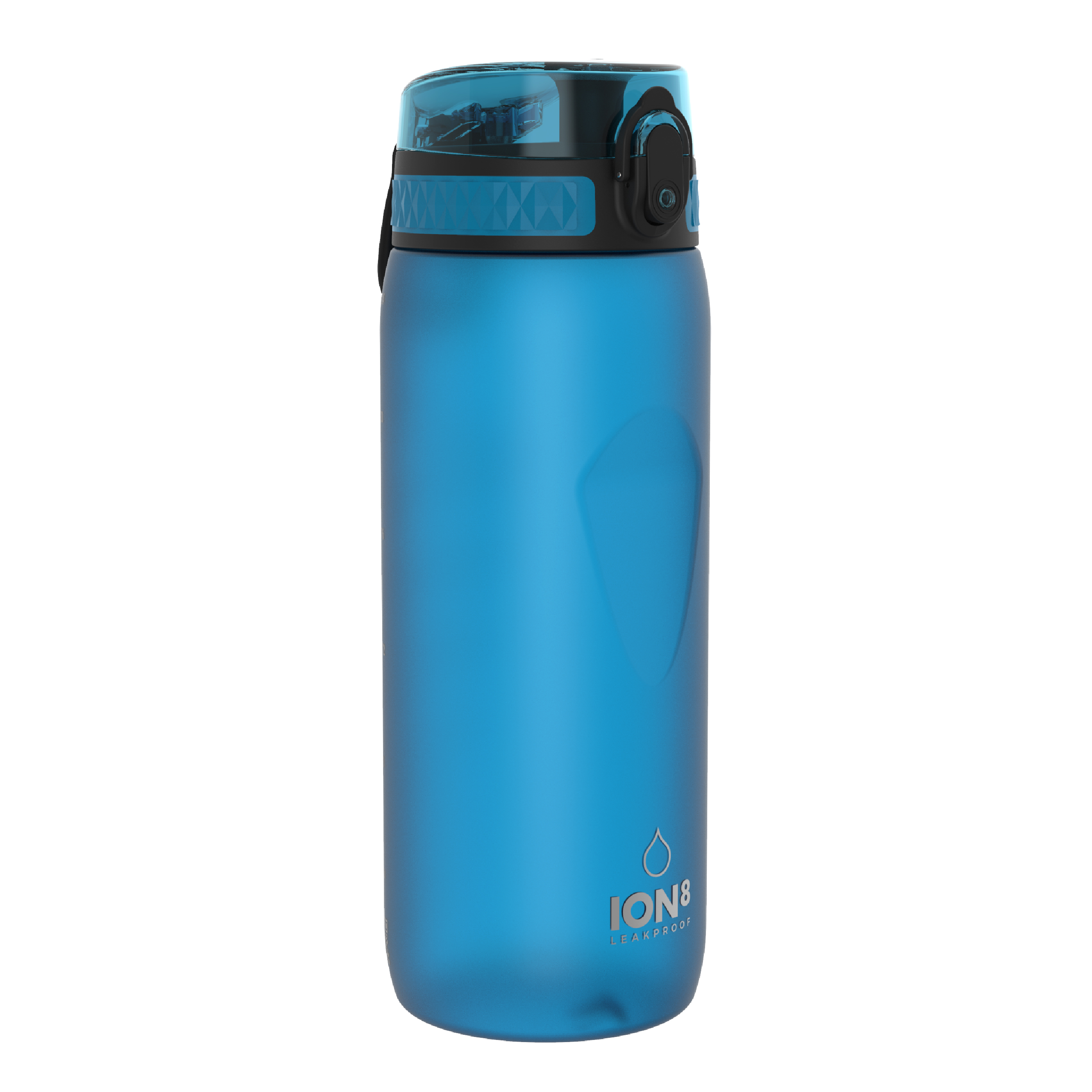 Ion8 Sport/Bike Water Bottle - Leakproof and BPA-free Water Bottle - Fits in Lunch Boxes, Handbags, Cup Holders, Backpacks and Bike Holders, 25 oz/750 ml (Pack of 1) - OneTouch 1.0 - Blue