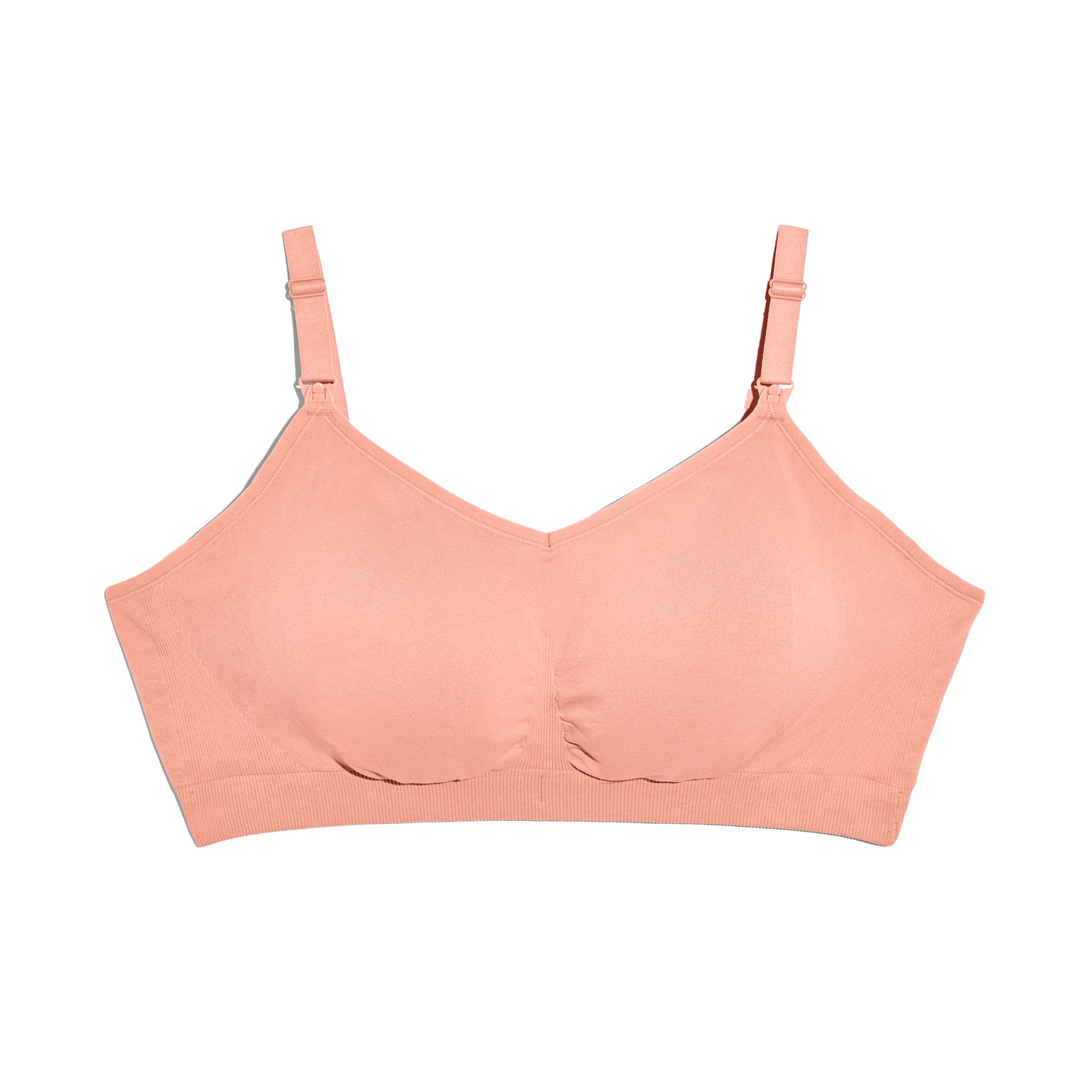 Knix Seamless BlissFit Leakproof Nursing Bra - Pink Ginger - Medium (Fits 34A, 34B, 34C, 34D, 34DD)