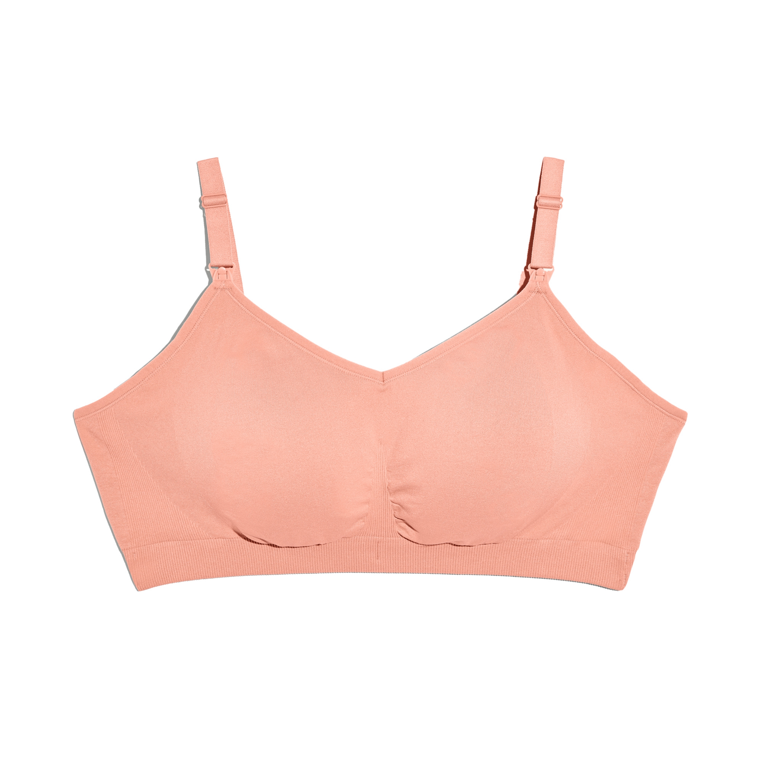 Knix Seamless BlissFit Leakproof Nursing Bra - Pink Ginger - Small (Fits 32A, 32B, 32C, 32D, 32DD)