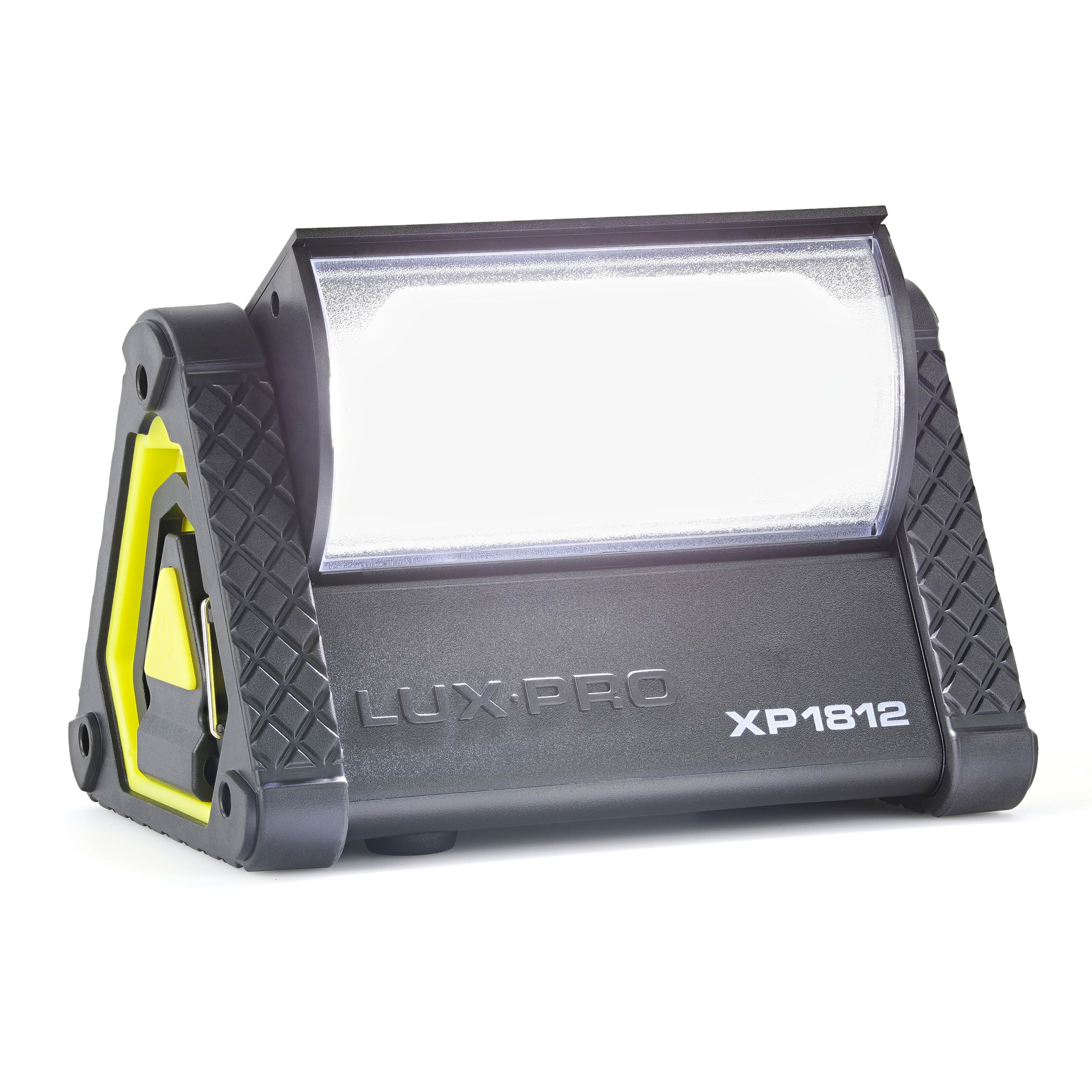 LUXPRO Pro Series 1050 Lumen Directional Pivoting Work Light - Battery Powered Work Light for Up to 35 Hours of Use - Portable Light for Camping, Garage, and More