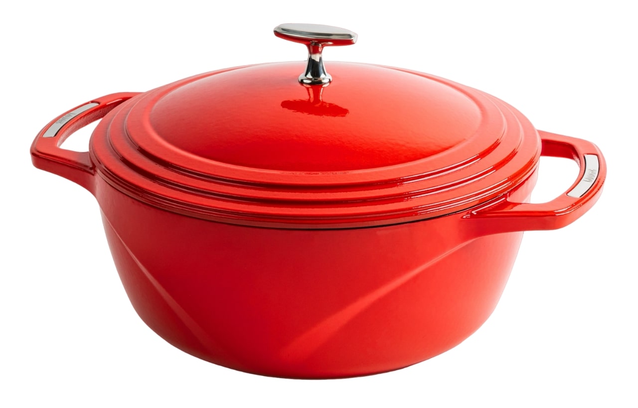 Lodge USA Enamel Dutch Oven, 6 qt., Red