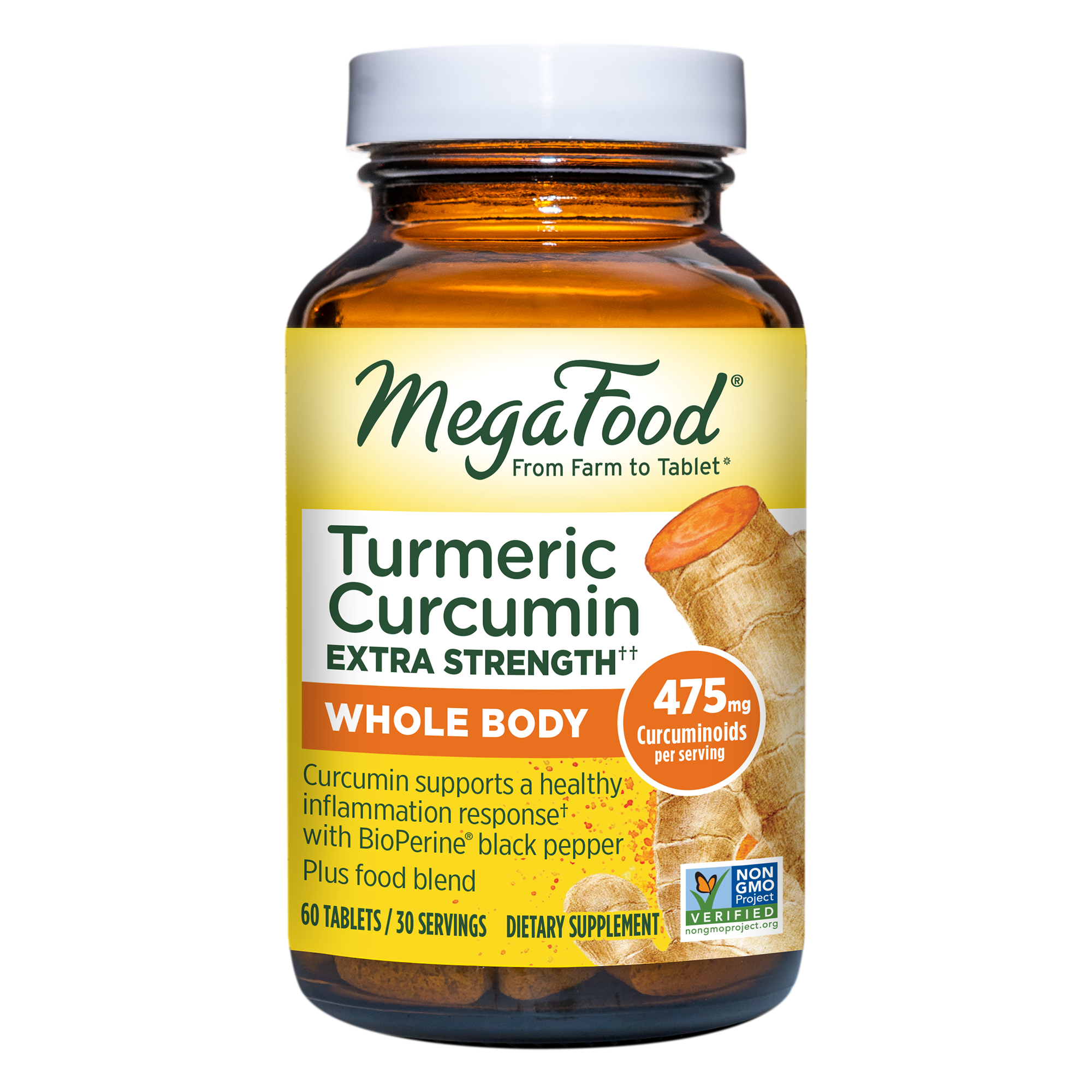 Megafood - Turmeric Strength For Whole Body 60 Tablets 133648