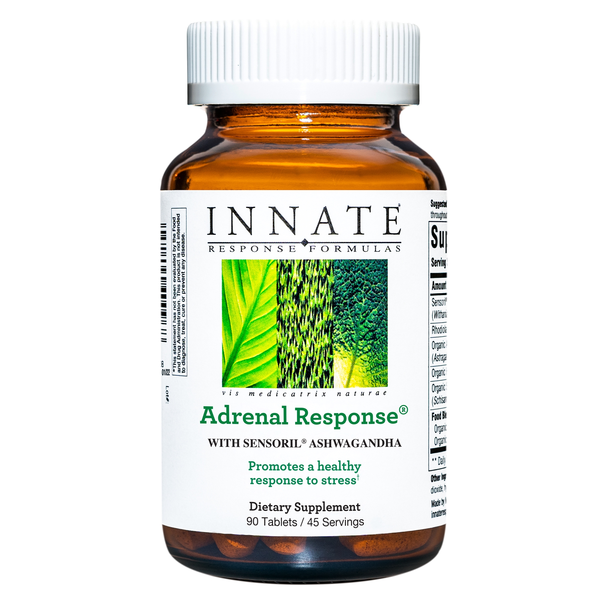 INNATE Response Formulas, Adrenal Response, Herbal Supplement, Non-GMO, Vegetarian, 90 Tablets
