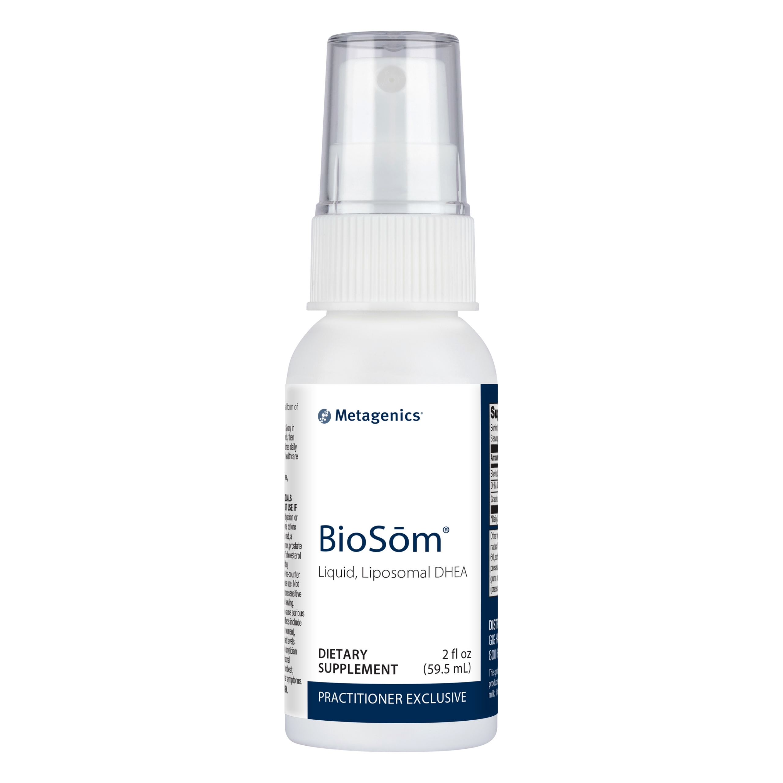 Metagenics BioSom Liquid DHEA Spray, Liposomal DHEA 5mg Per Spray, Helps Support Healthy Adrenal Function - 2 fl oz, 85 Servings