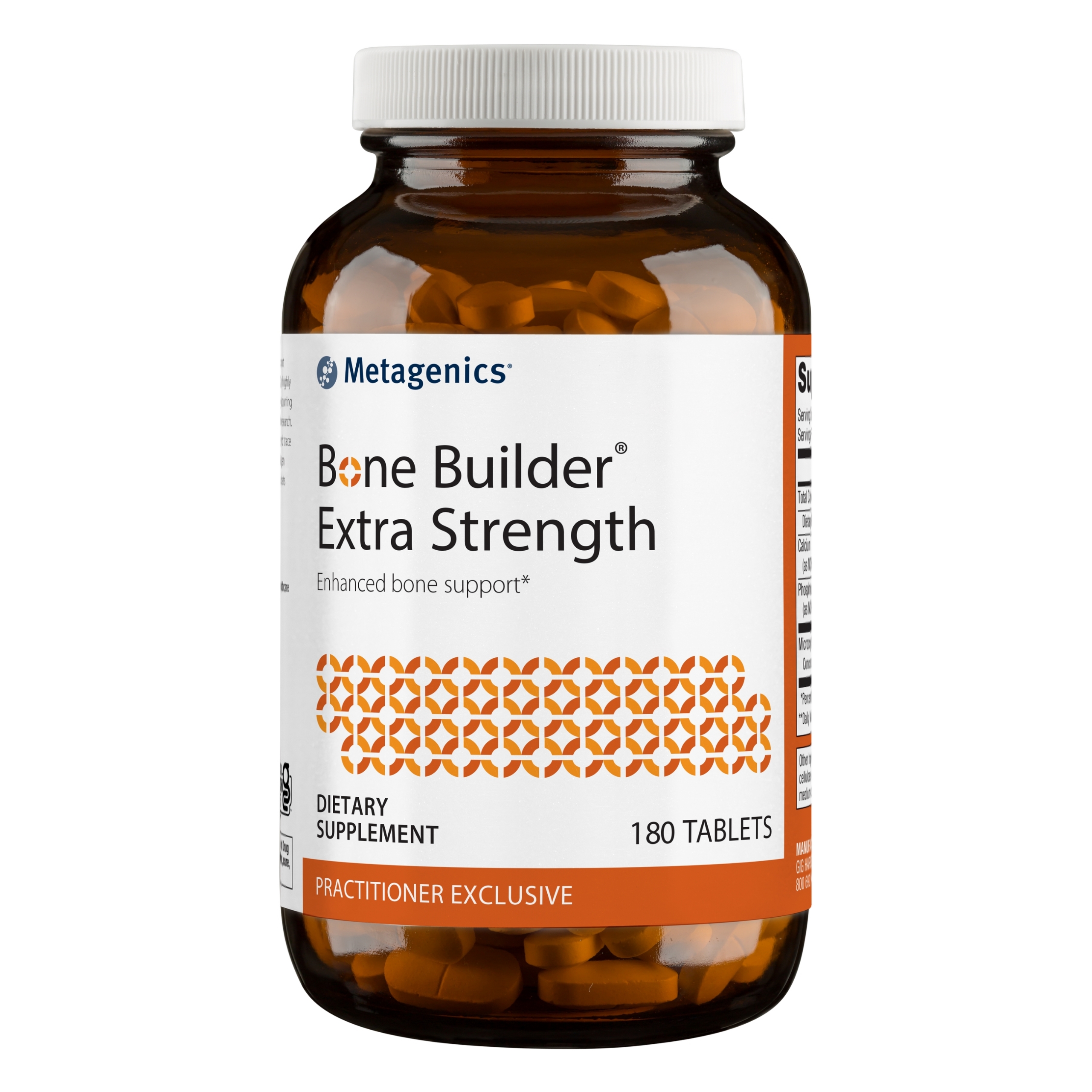 Metagenics Bone Builder Extra Strength Tablets with Calcium and Phosphorus to Help Maintain Healthy Bone Density - 60 Servings
