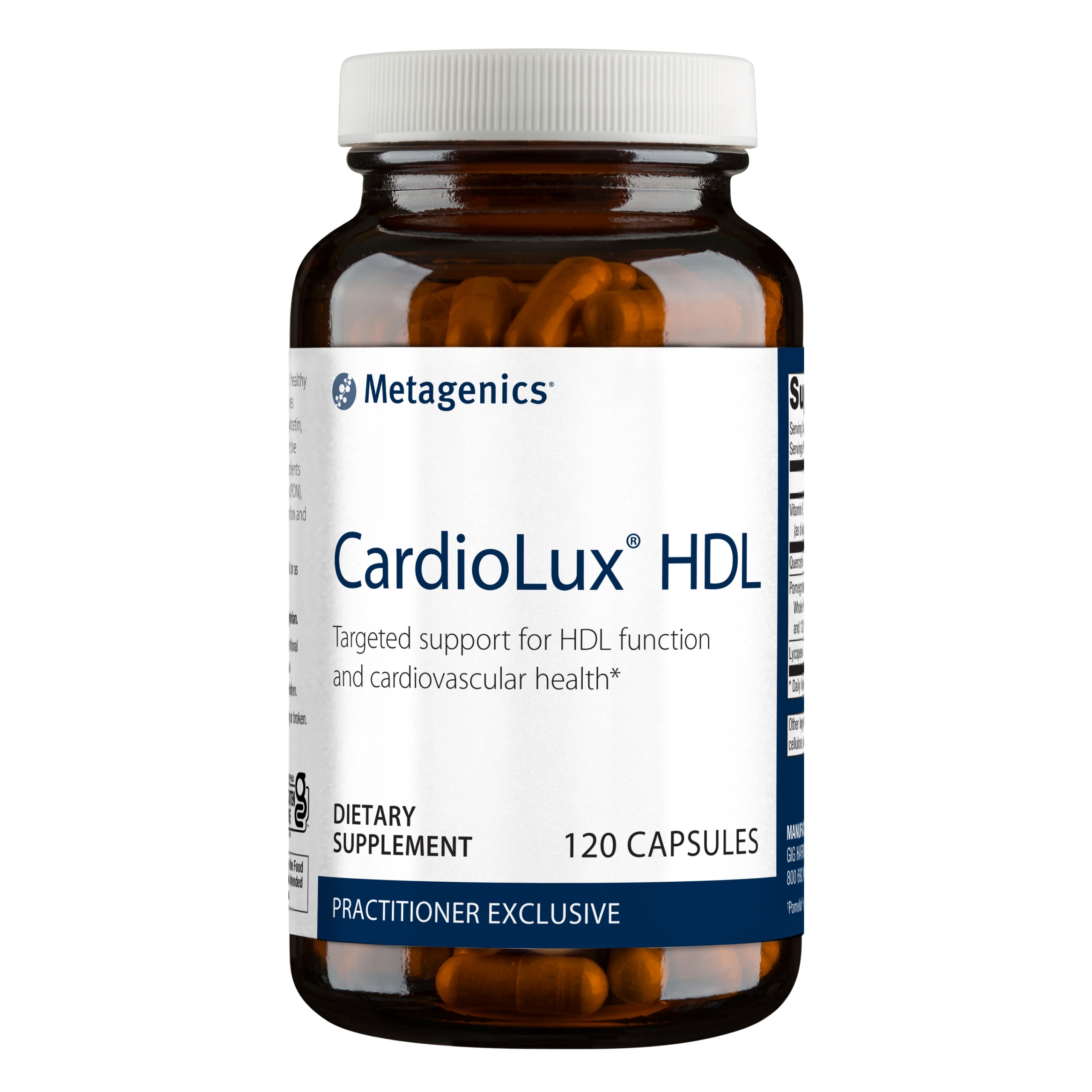 Metagenics CardioLux HDL - Targeted Support for HDL Function and Cardiovascular Health* | 120 Count
