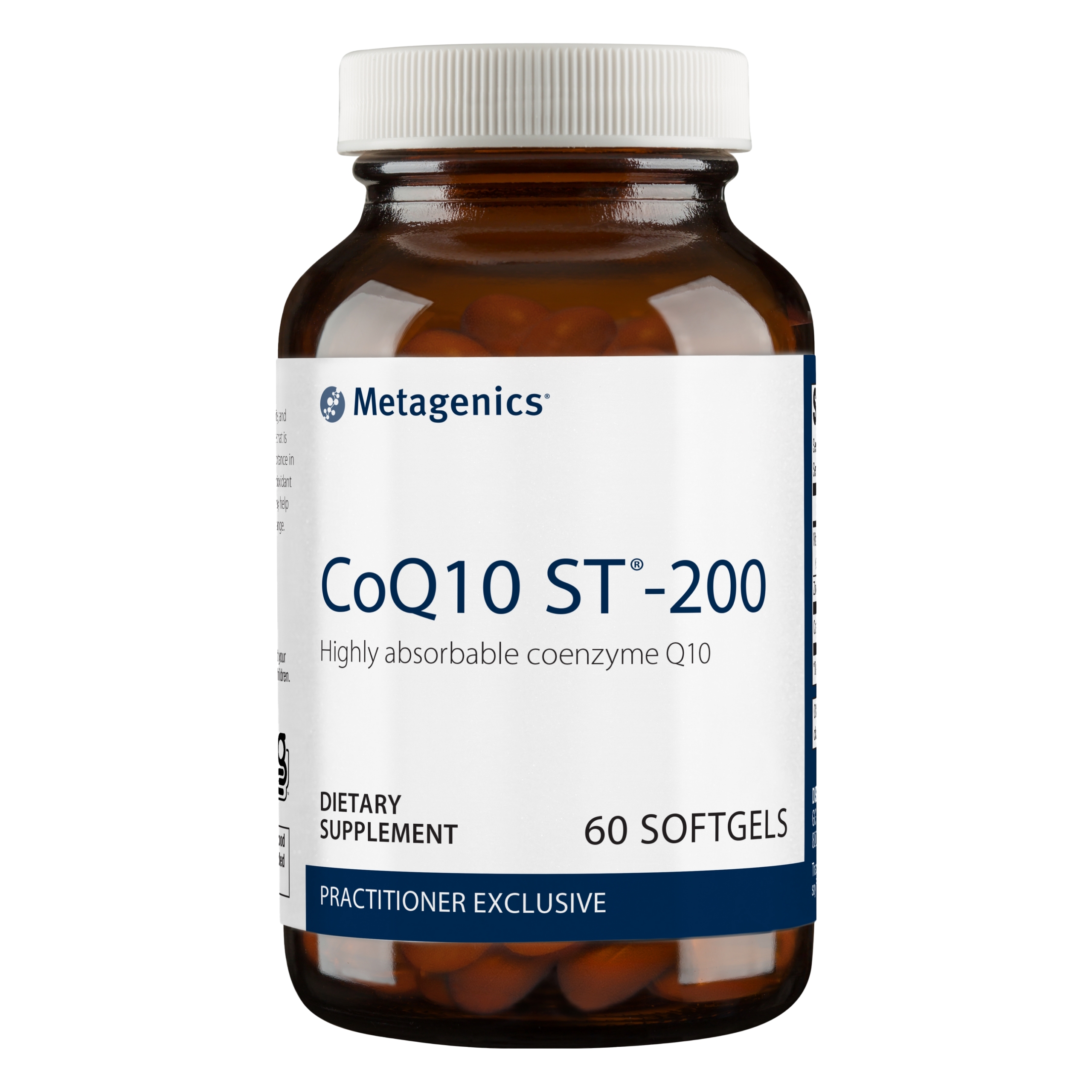 Metagenics CoQ10 ST-200, Highly Absorbable 200 mg Coenzyme Q10 Supplement to Help Support Energy Production and Cardiovascular Function - 60 Count