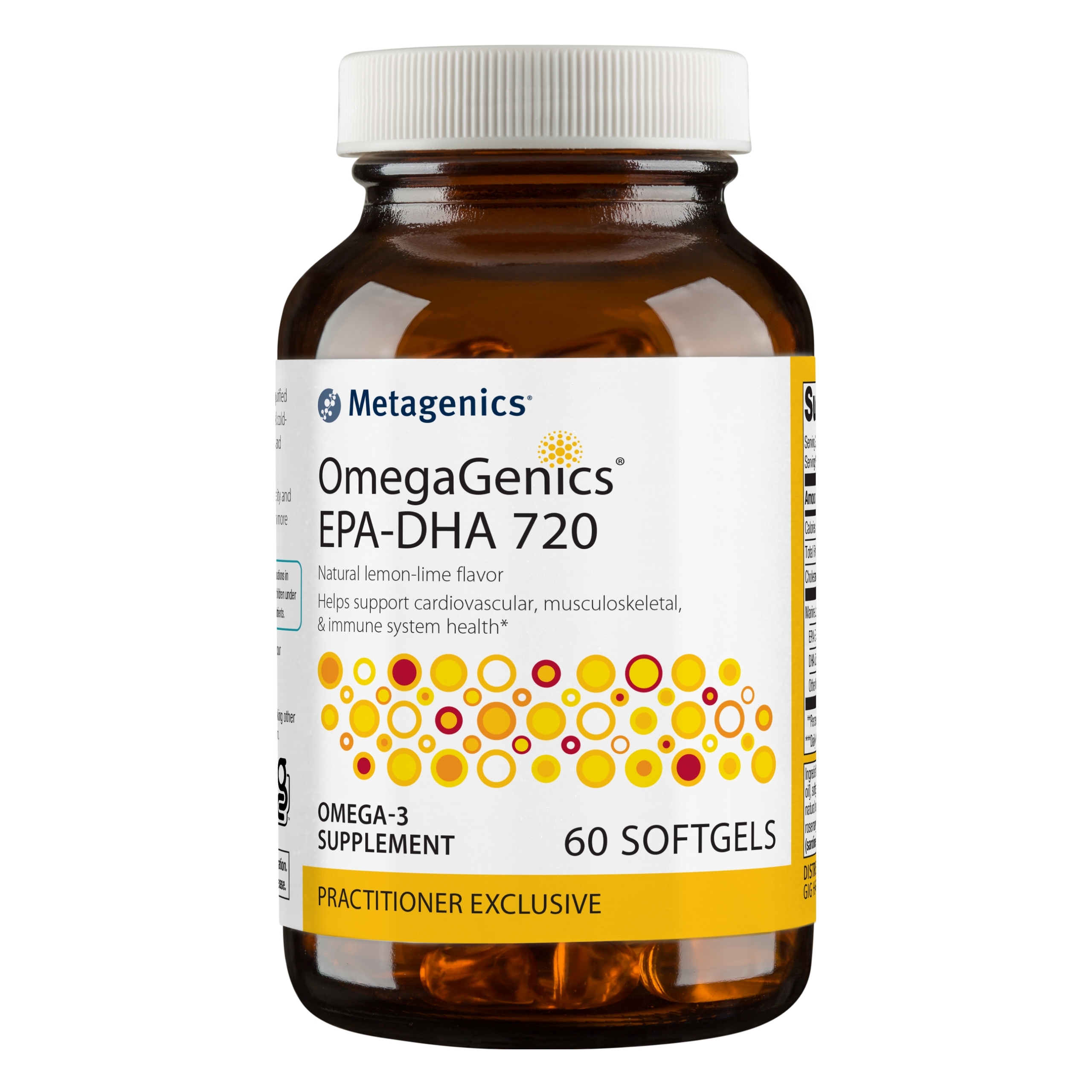 Metagenics OmegaGenics EPA-DHA 720mg - Daily Omega 3 Fish Oil Supplement to Support Cardiovascular, Musculoskeletal and Immune System Health - 60 Count