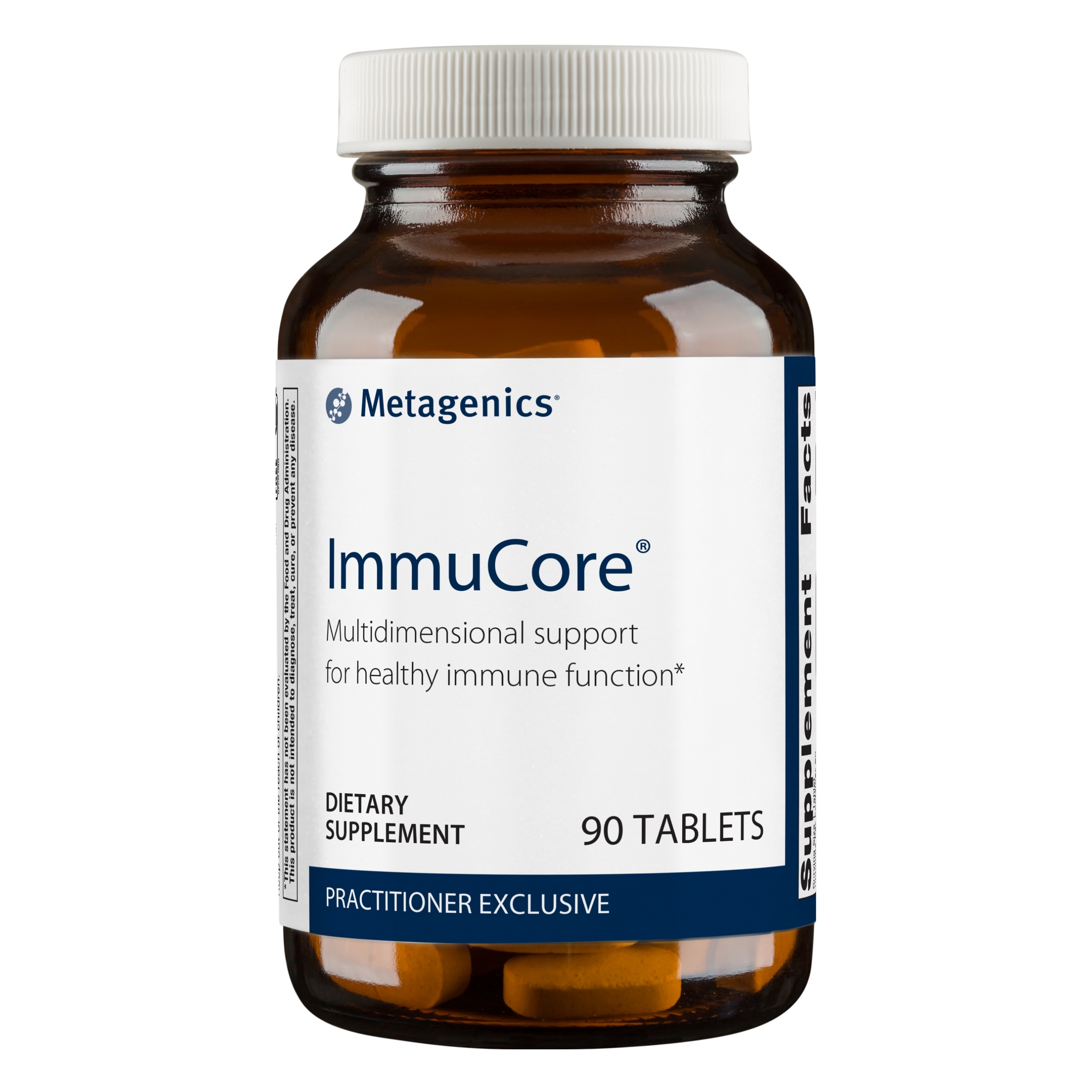 Metagenics ImmuCore, Multidimensional Support Supplement for Healthy Immune Function with Vitamin C, Vitamin D, Zinc and a Blend of Mushroom Extracts - 90 Tablets