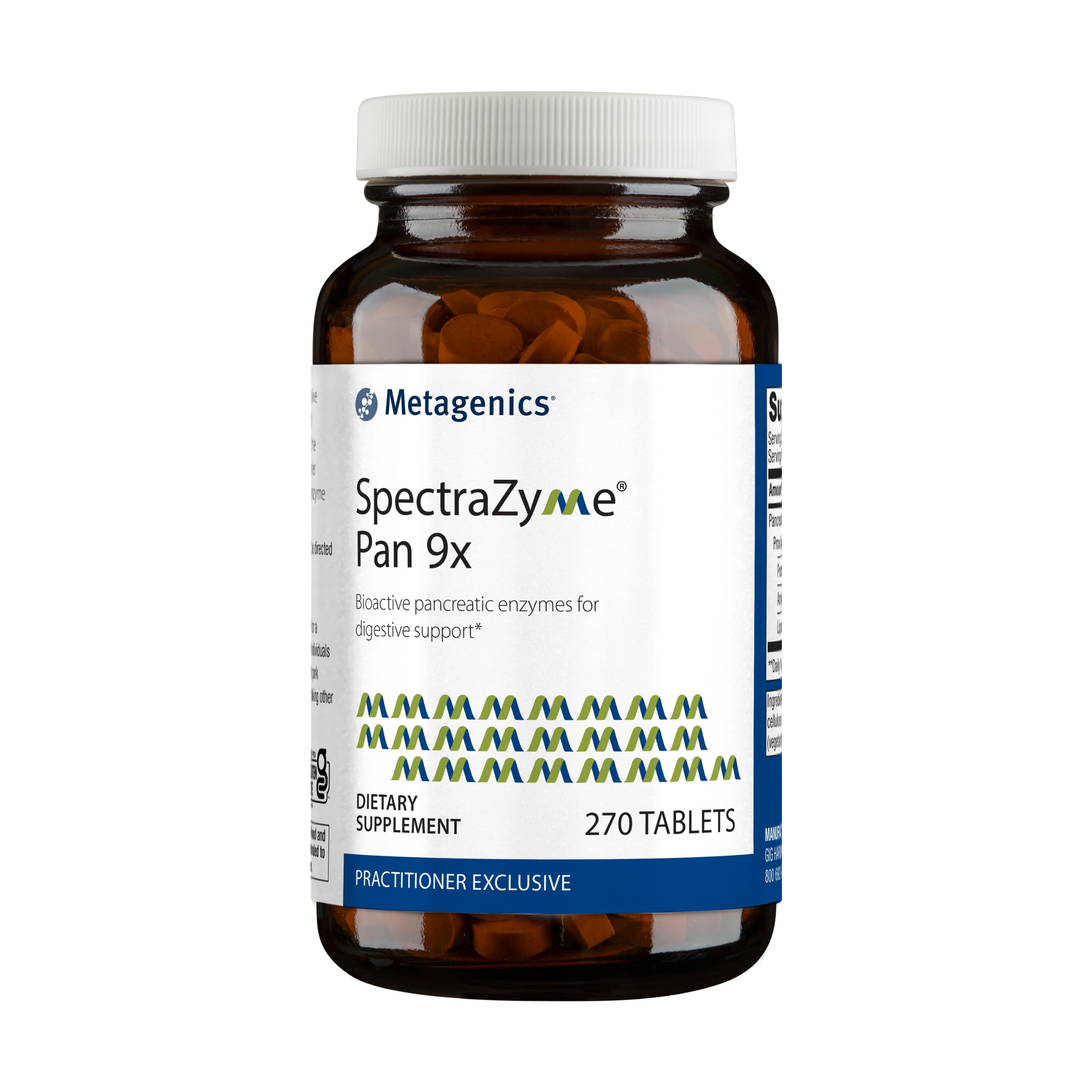 Metagenics SpectraZyme Pan 9X ‚Äì Bioactive Pancreatic Enzymes for Digestive Support* ‚Äì 270 Servings