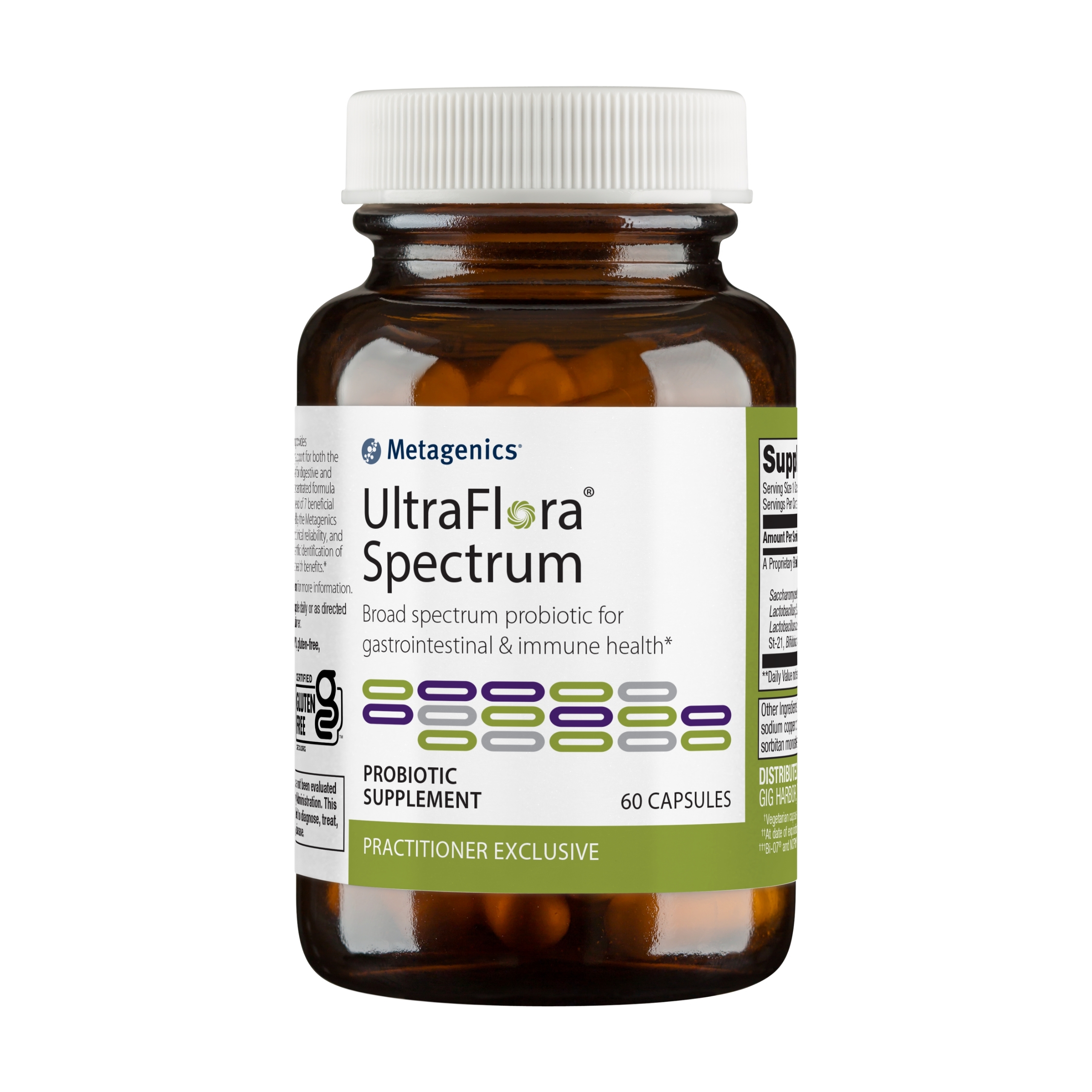 Metagenics UltraFlora Spectrum - Daily Probiotic - Gastrointestinal & Immune Support | 60 Count