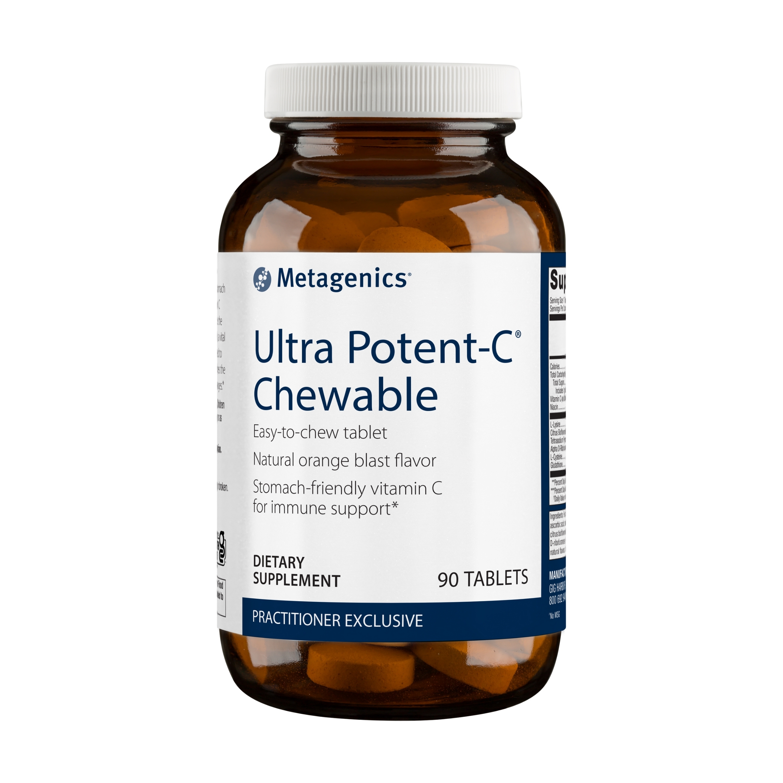 Metagenics Ultra Potent-C Chewable ‚Äì Vitamin C ‚Äì Chewable Orange-Flavor Vitamin C for Immune Support* | 90 Count
