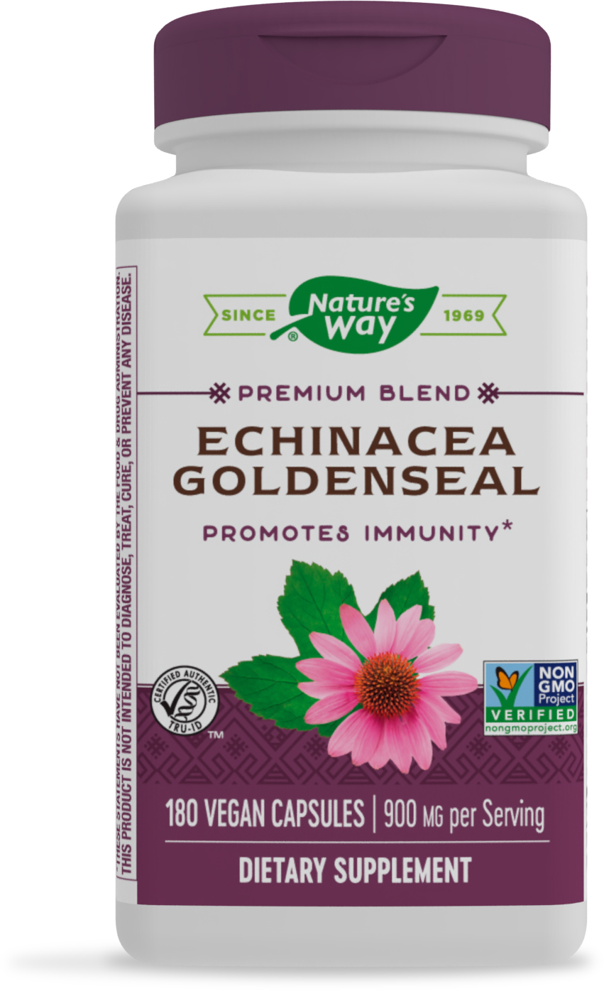 Nature's Way Echinacea Goldenseal, 900 mg per serving, 180 Capsules
