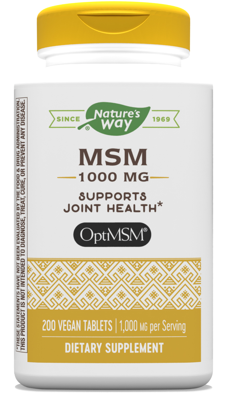 Nature's Way MSM 1000mg, 200 Tablets