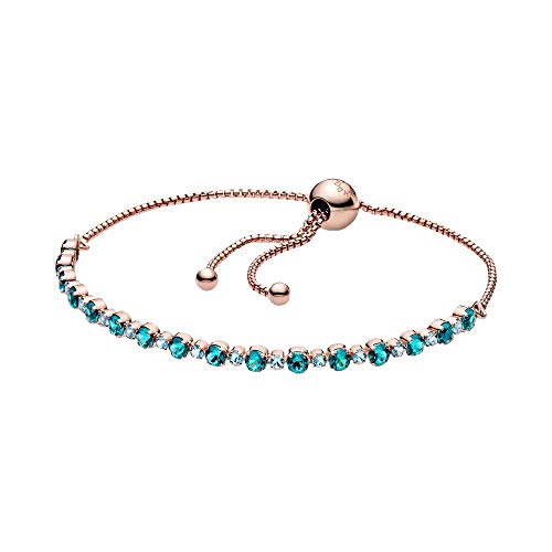 PANDORA Turquoise Sparkling Tennis Bracelet, 9.8