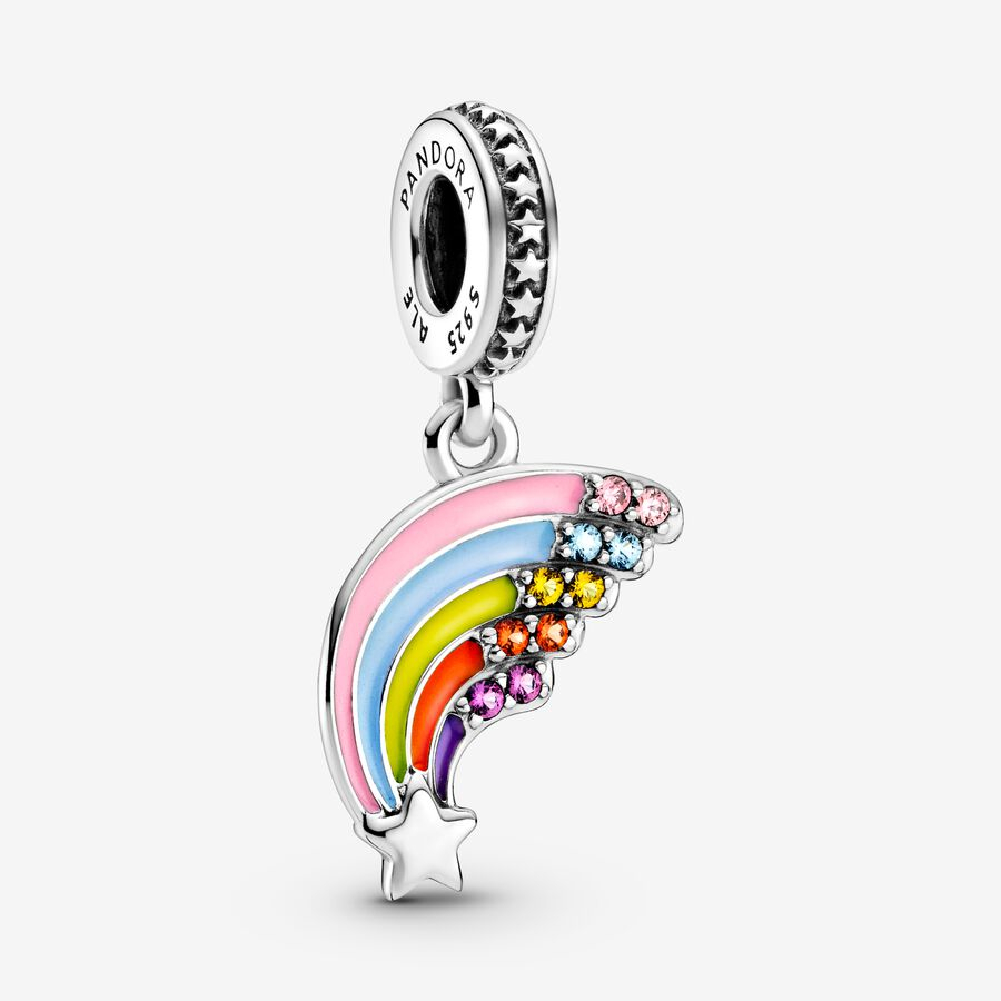 PANDORA Colourful Rainbow Dangle Charm 799351C01, With Gift Box