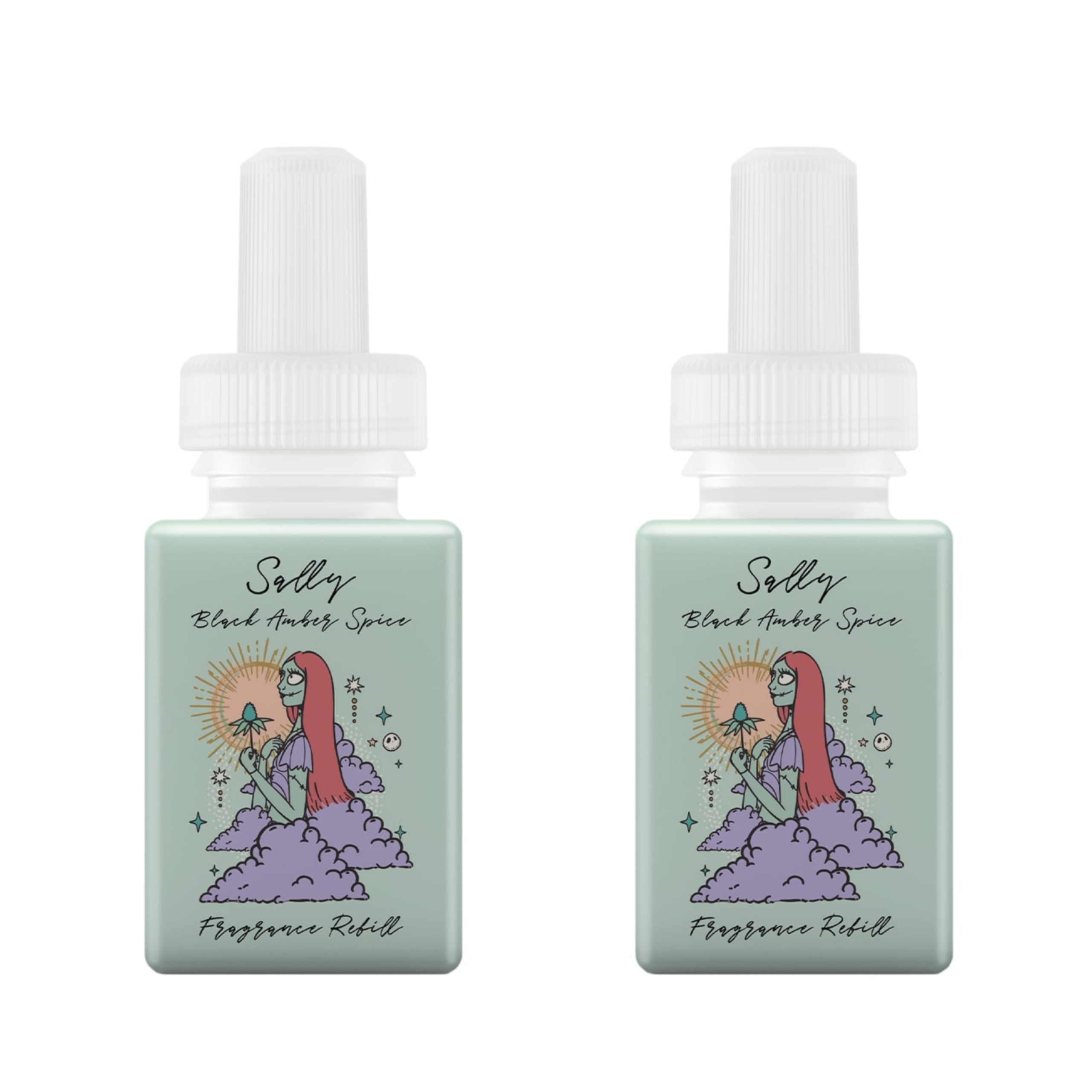 Pura and Disney - Home Fragrance Scent for Air Diffusers - Room Freshener - Aromatherapy Scents for Bedrooms & Living Rooms - Scents for Smart Home Diffusers - 2 Pack - Sally Black Amber Spice