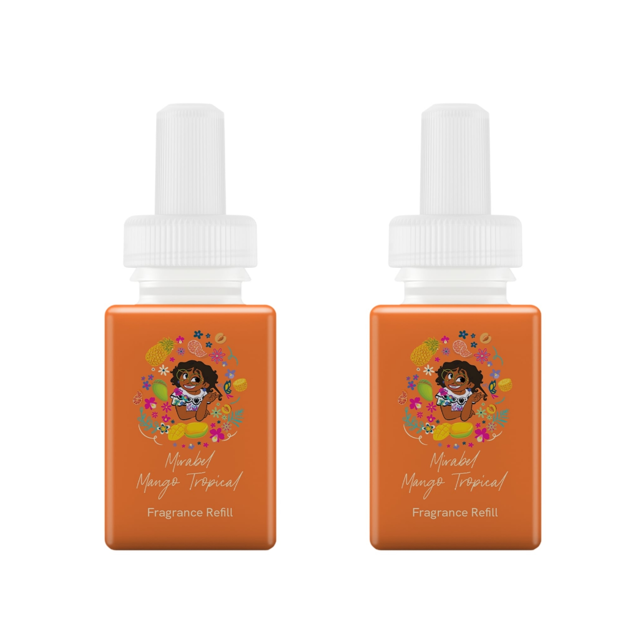 Pura and Disney - Home Fragrance Scent for Air Diffusers - Room Freshener - Aromatherapy Scents for Bedrooms & Living Rooms - Scents for Smart Home Diffusers - 2 Pack - Mirabel Mango Tropical