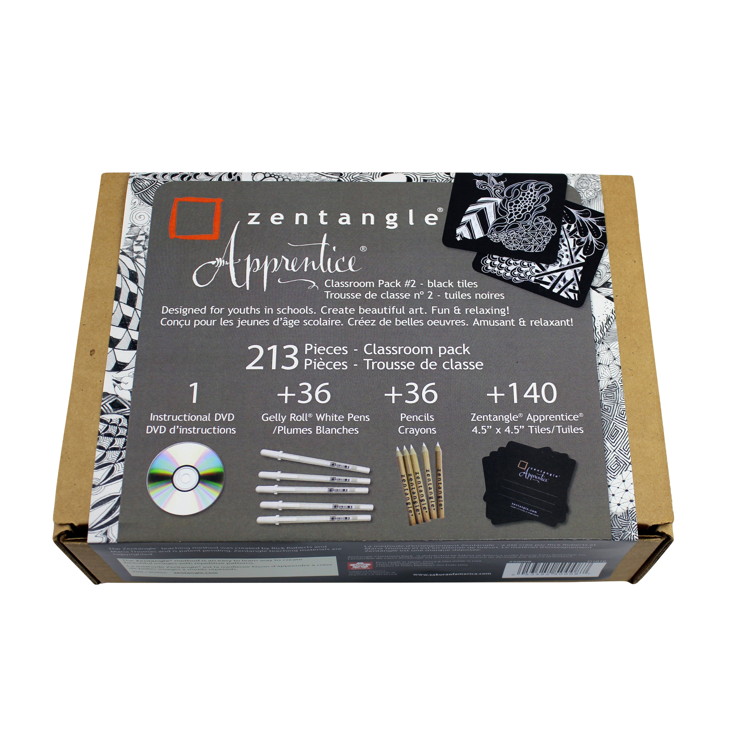 Sakura 50008 Zentangle Apprentice Classroom Pack #2 , Black