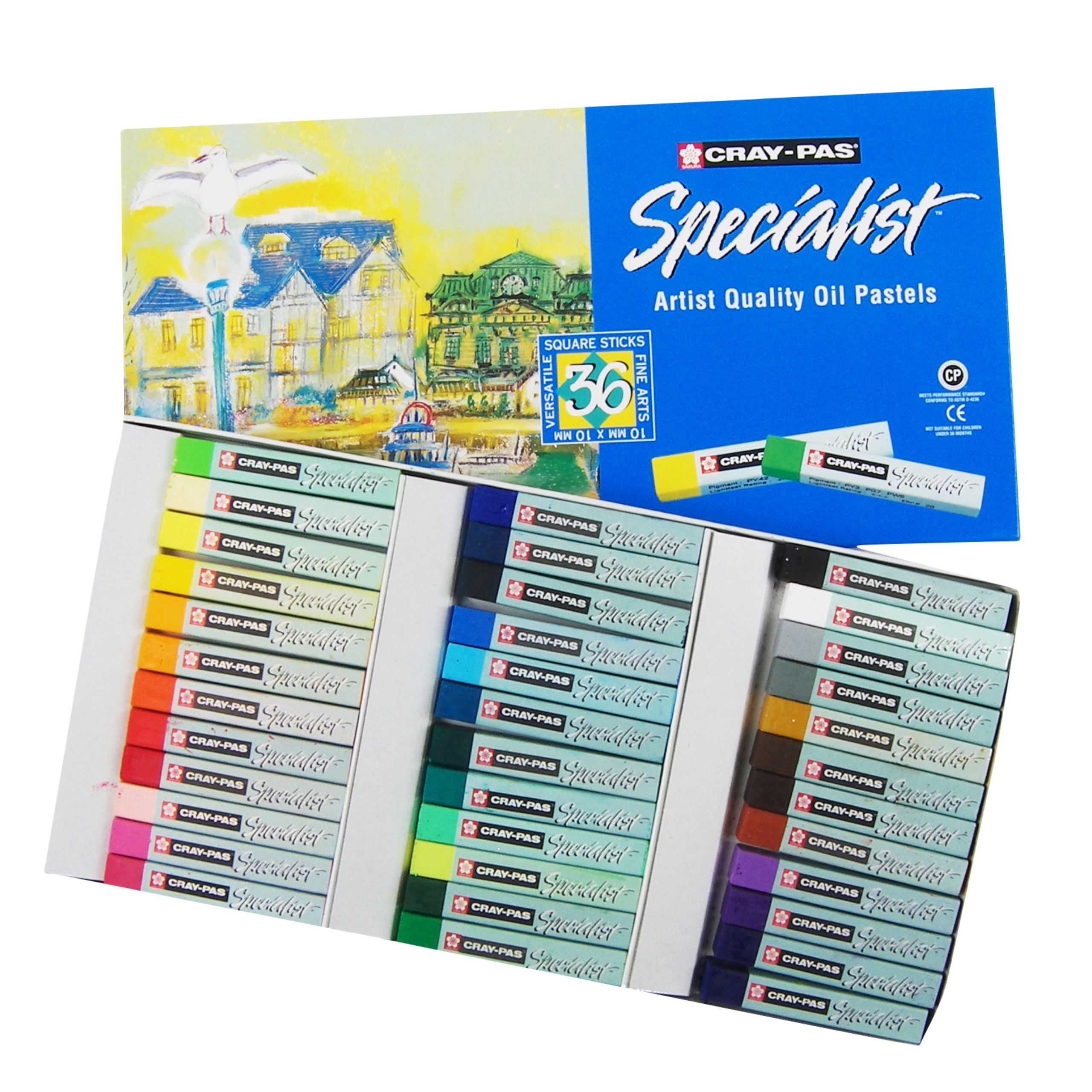Sakura ESP36 36-Piece Cray-Pas Specialist Colors may vary Oil Pastel Set