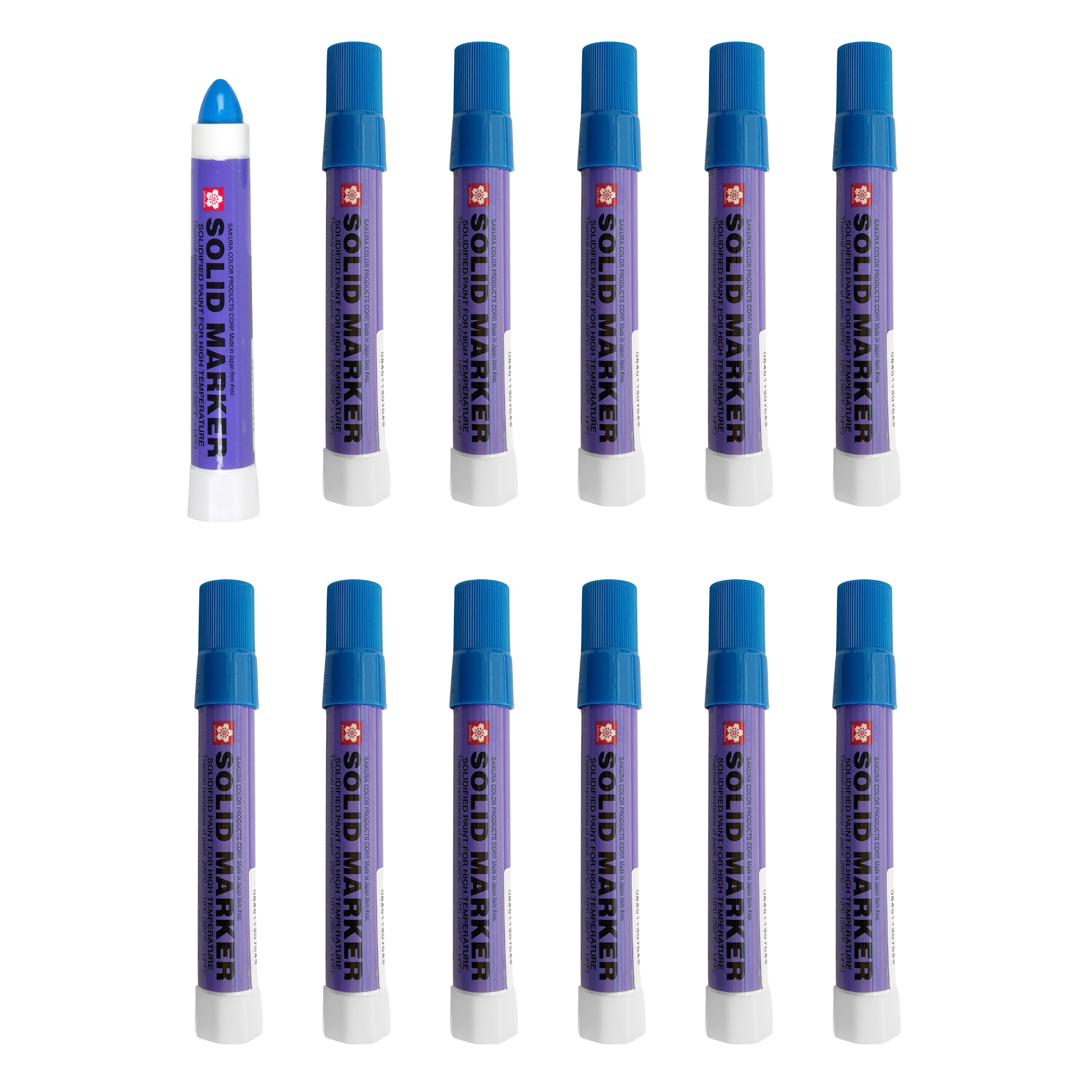 SAKURA - XSC-36 Sakura Solidified Paint Solid Marker, Blue (Box of 12)