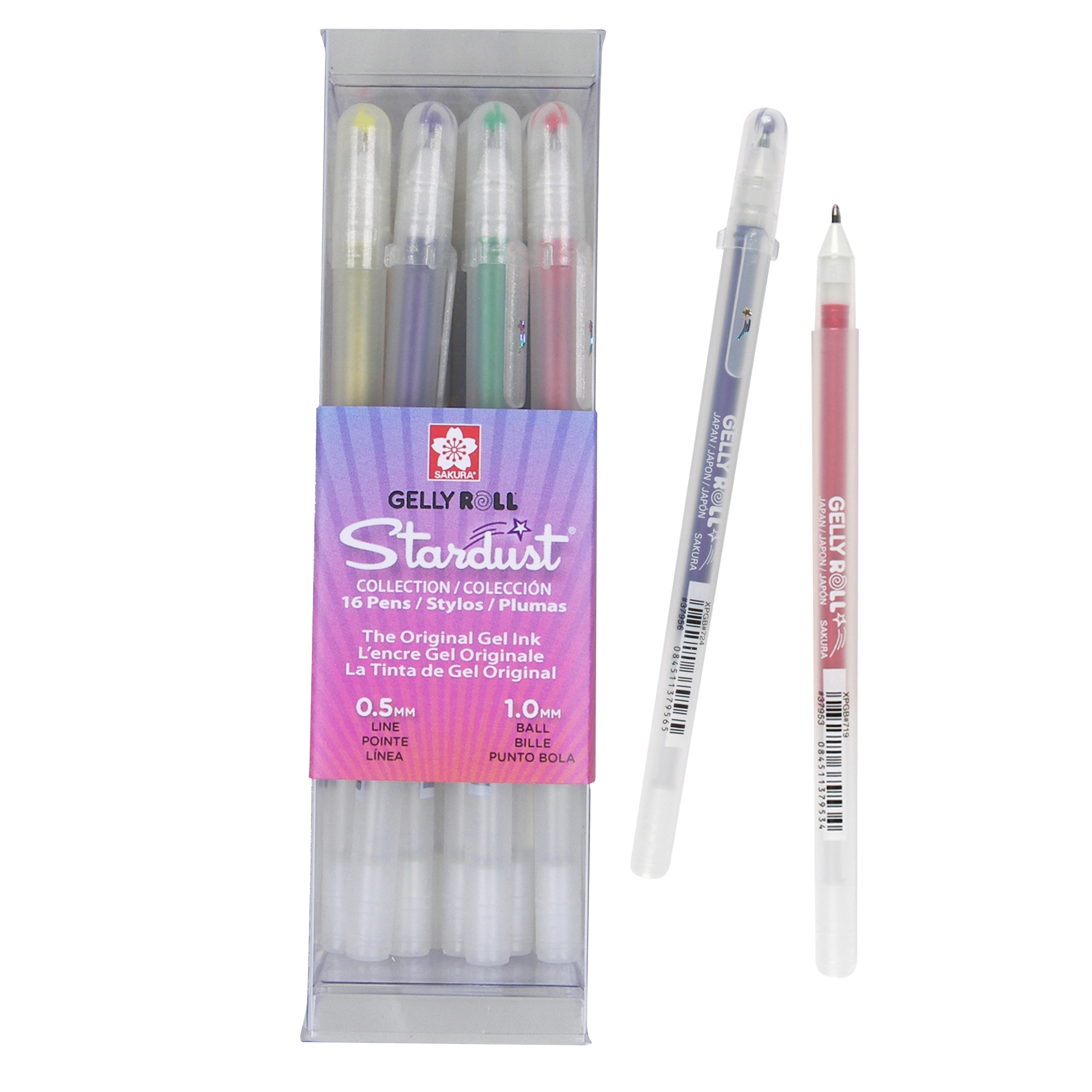 Sakura 57913 16-Piece Gelly Roll Stardust Assorted Colors Cube Collection Glitter Pen Set
