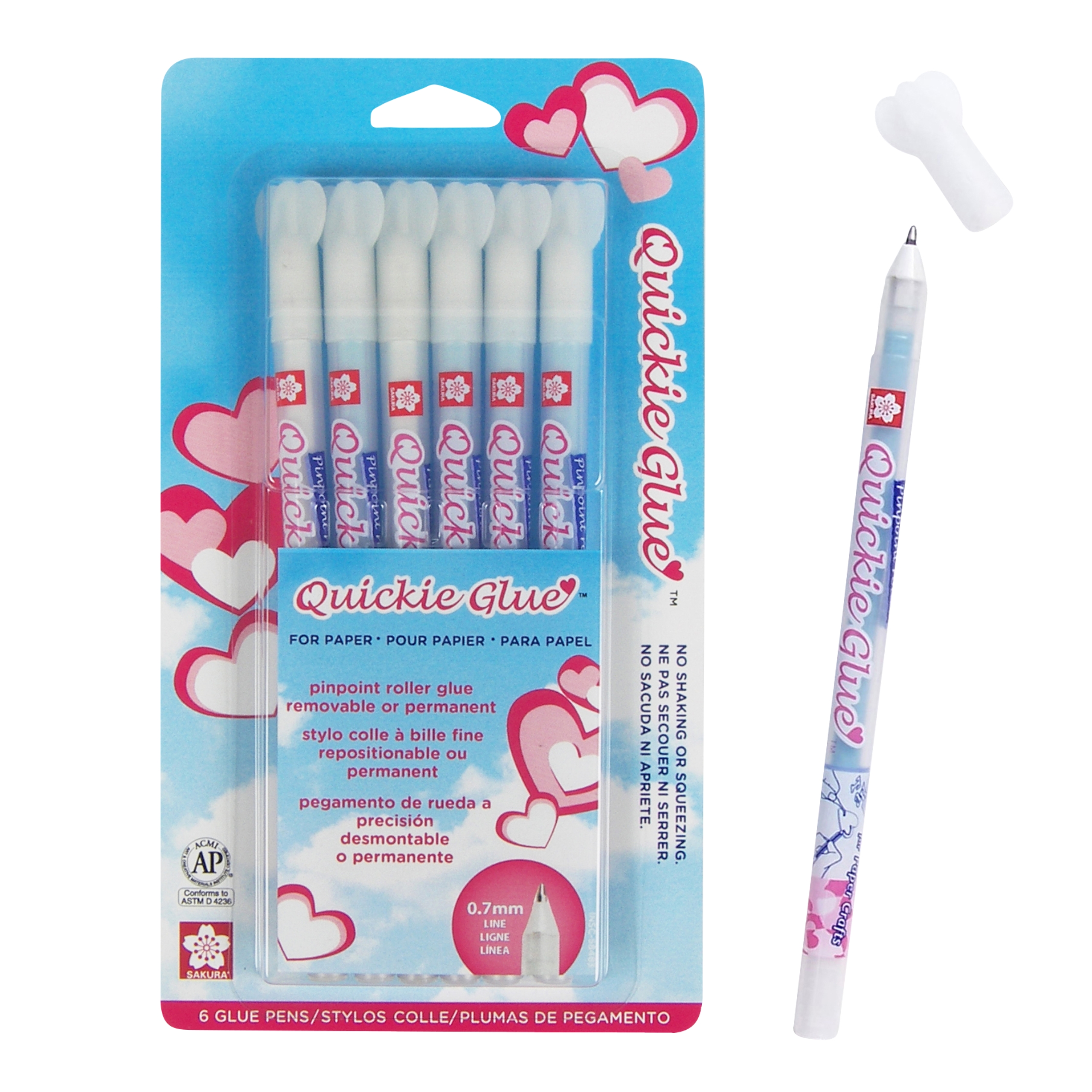 Sakura 58483 6-Piece Quickie Glue Pen Set