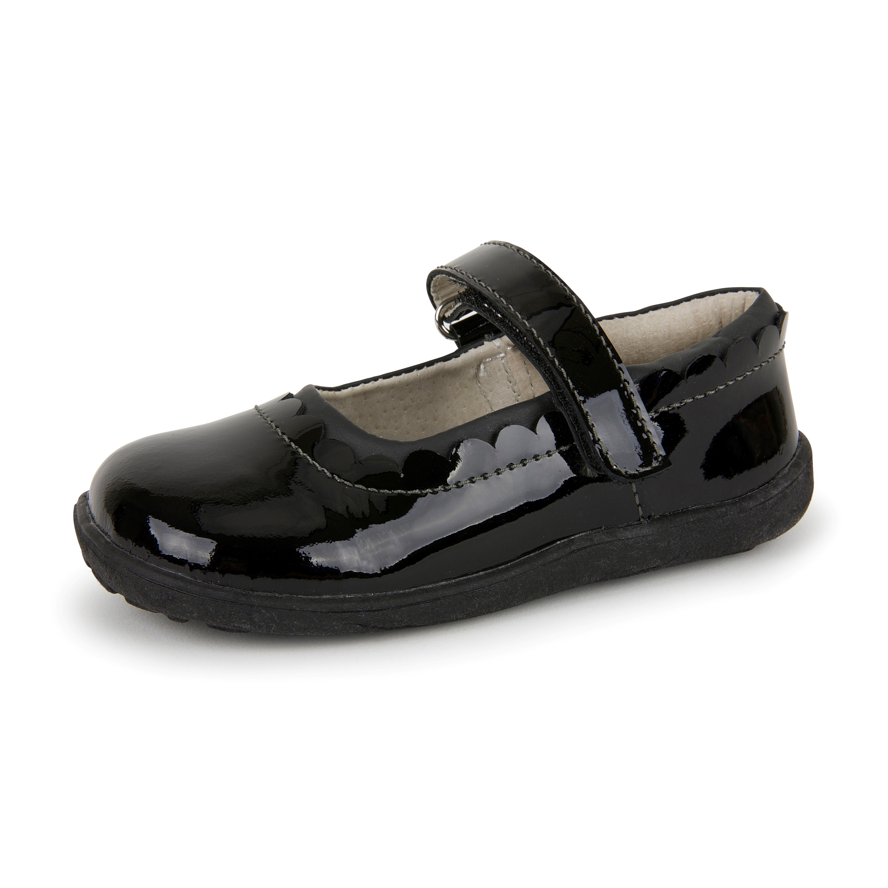See Kai Run, Jane II Mary Jane Shoes for Kids, Black Patent, 9.5