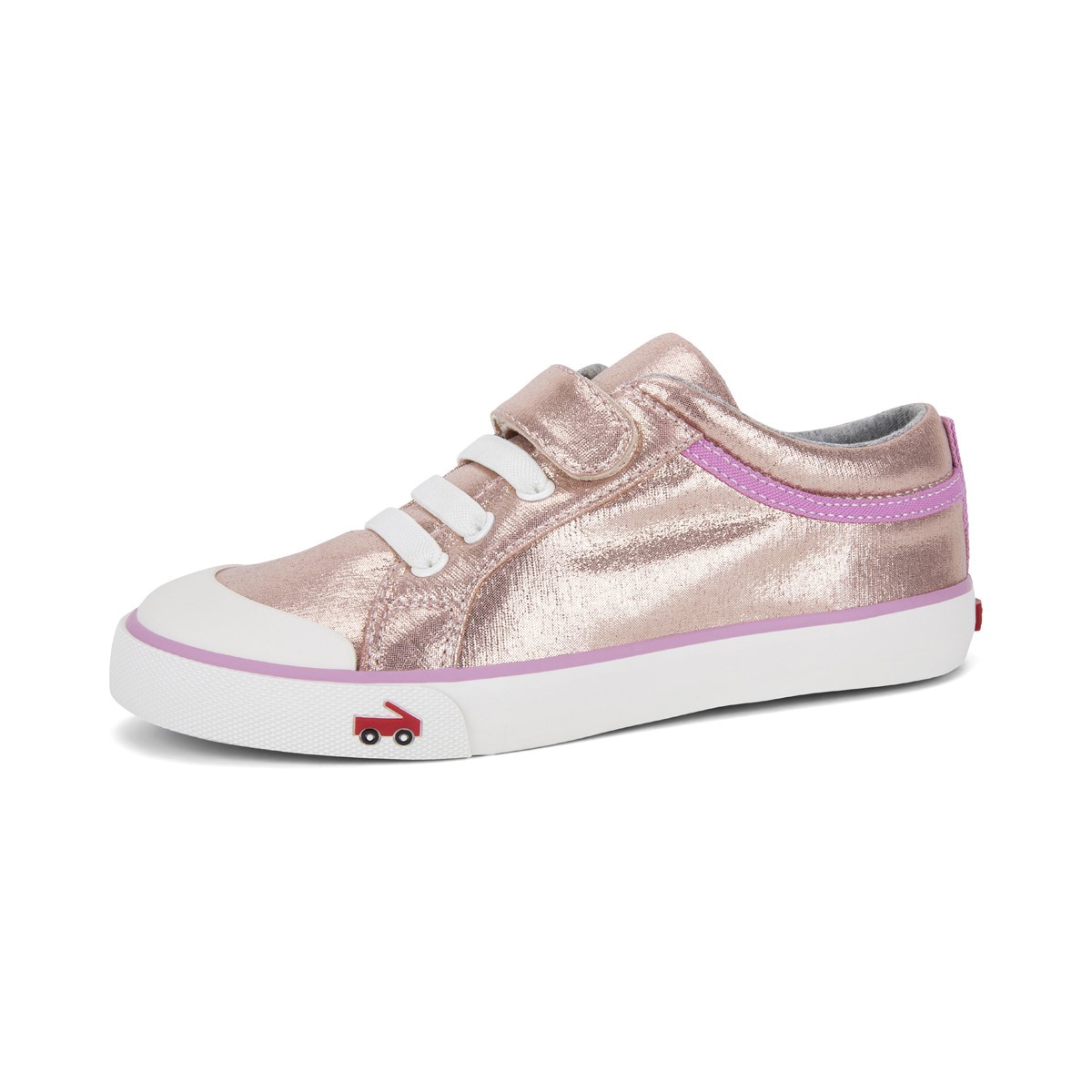 See Kai Run, Kristin Sneakers for Kids, Rose Shimmer, 1 M Big Kid