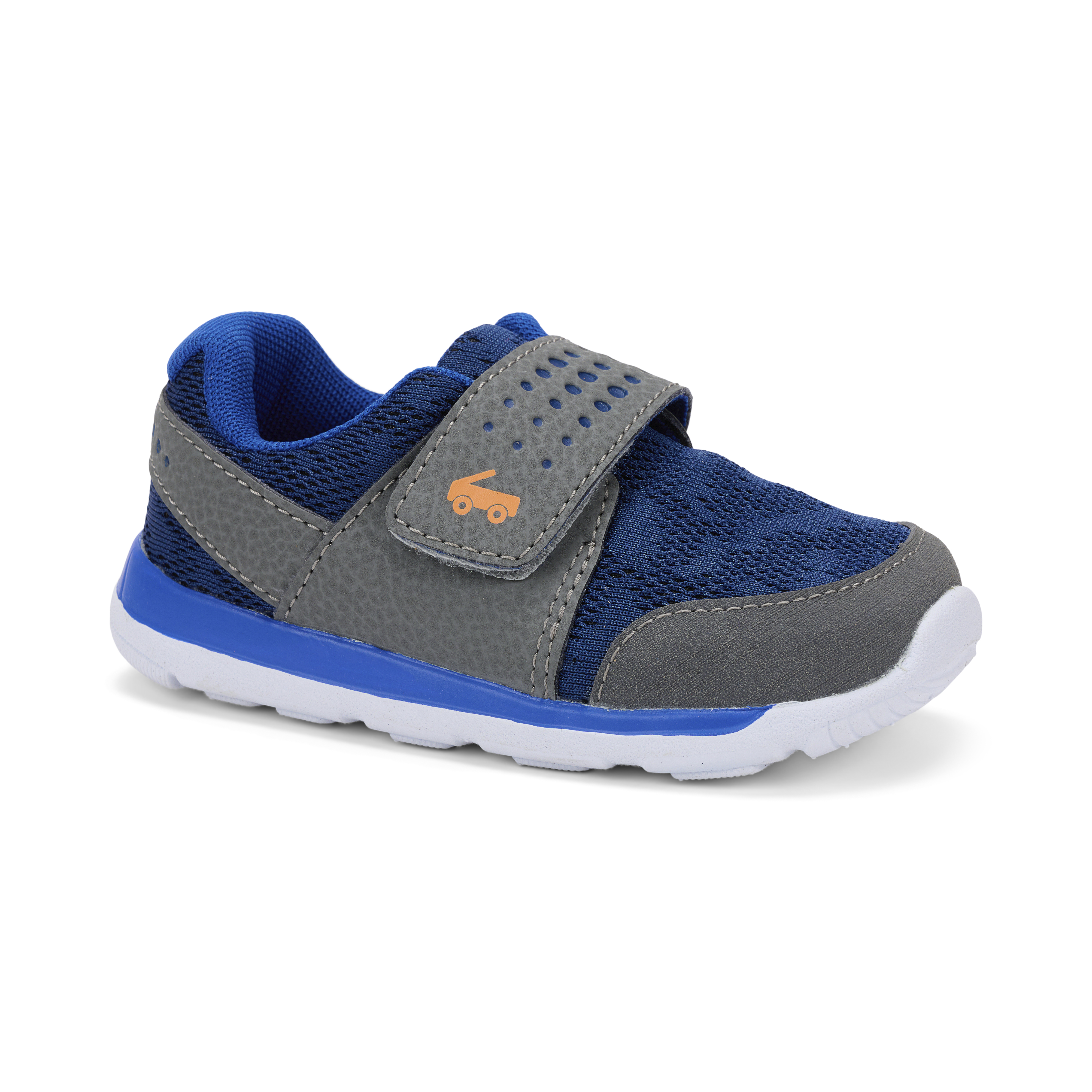 See Kai Run - Ryder II FlexiRun Athletic Shoe for Little Kids, Navy/Gray, Toddler 4