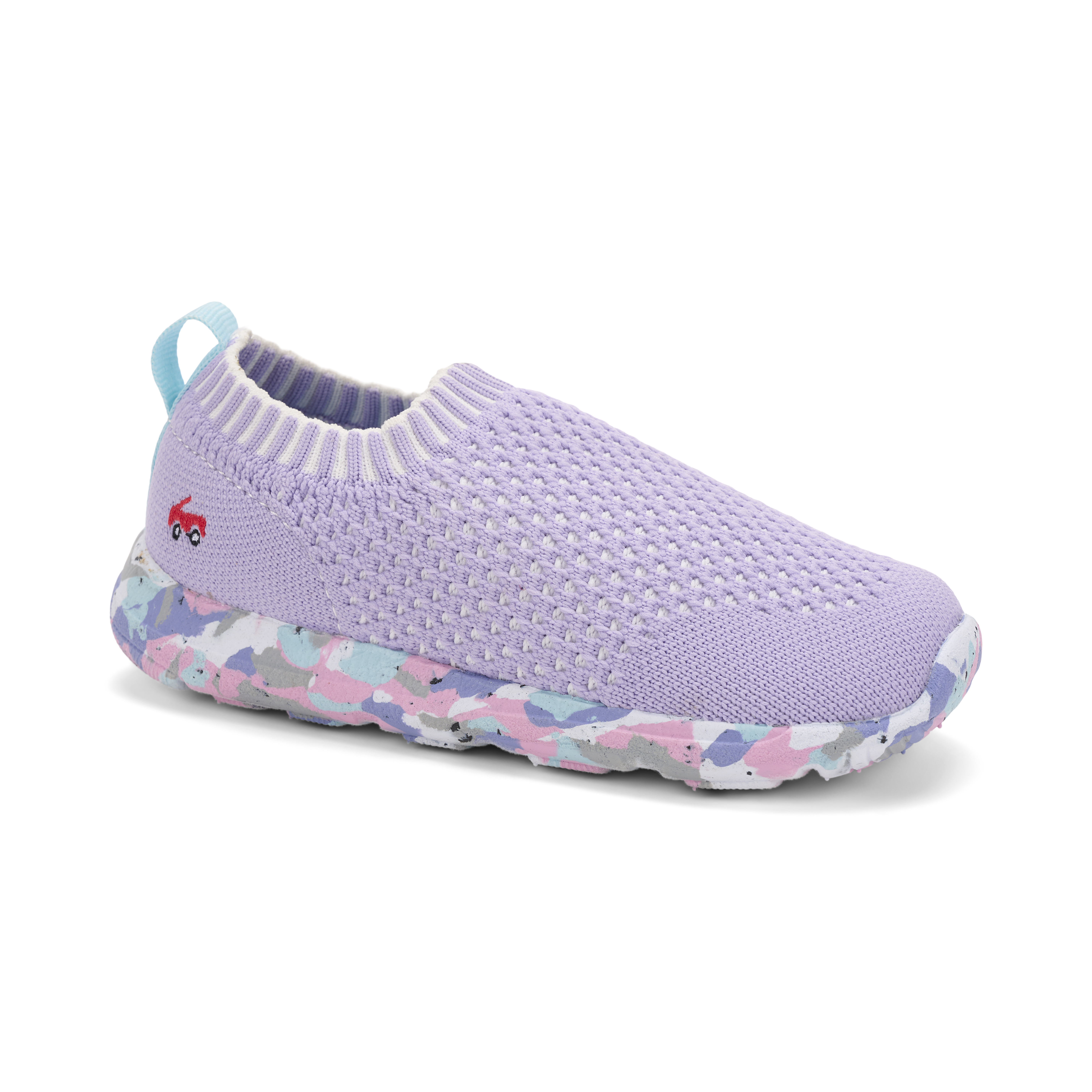 See Kai Run - Ryder Knit FlexiRun Slip-on Athletic Shoe for Little Kids, Lavender, 12