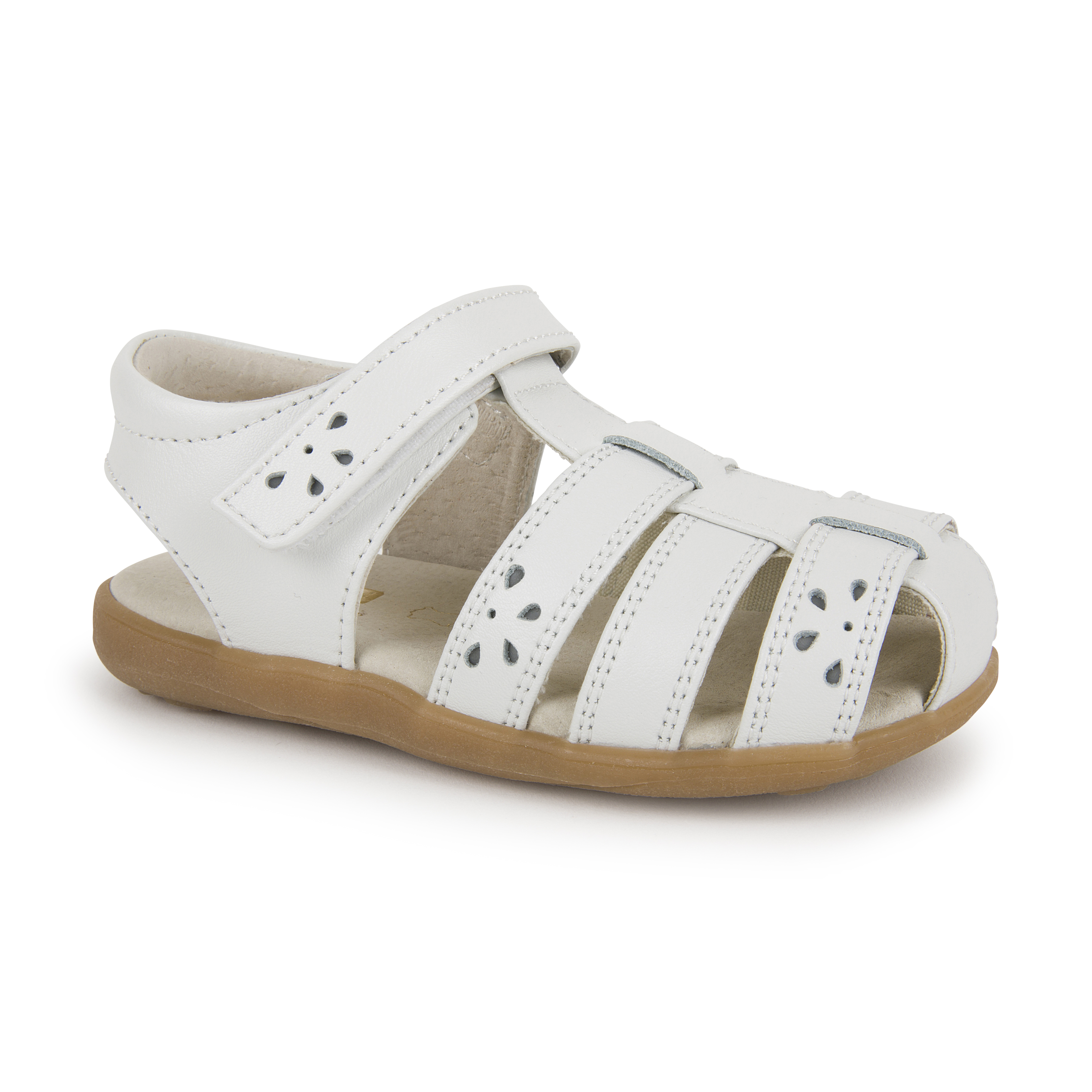 See Kai Run, Gloria IV Sandals for Kids, White, 9