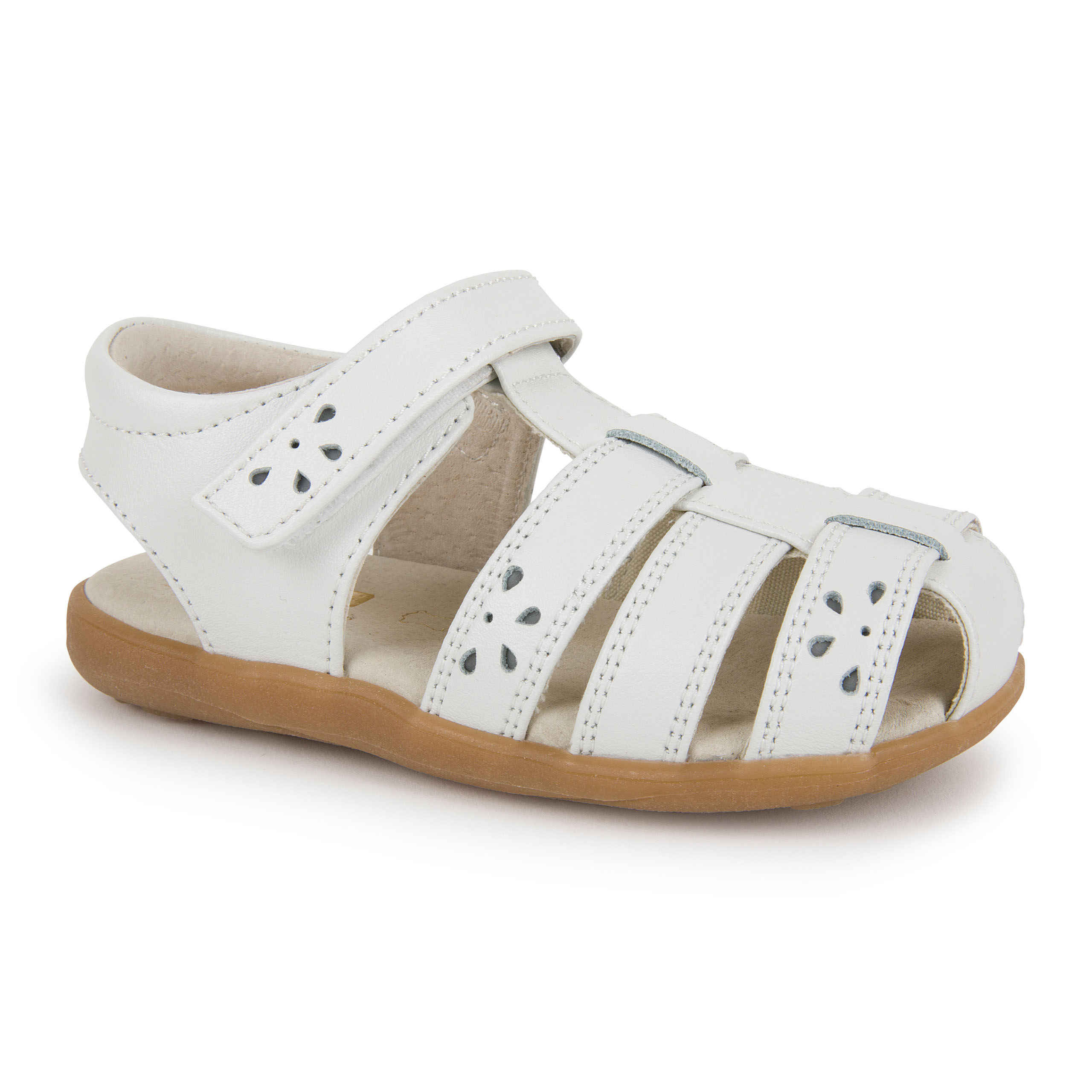 See Kai Run, Gloria IV Sandals for Kids, White, 9.5