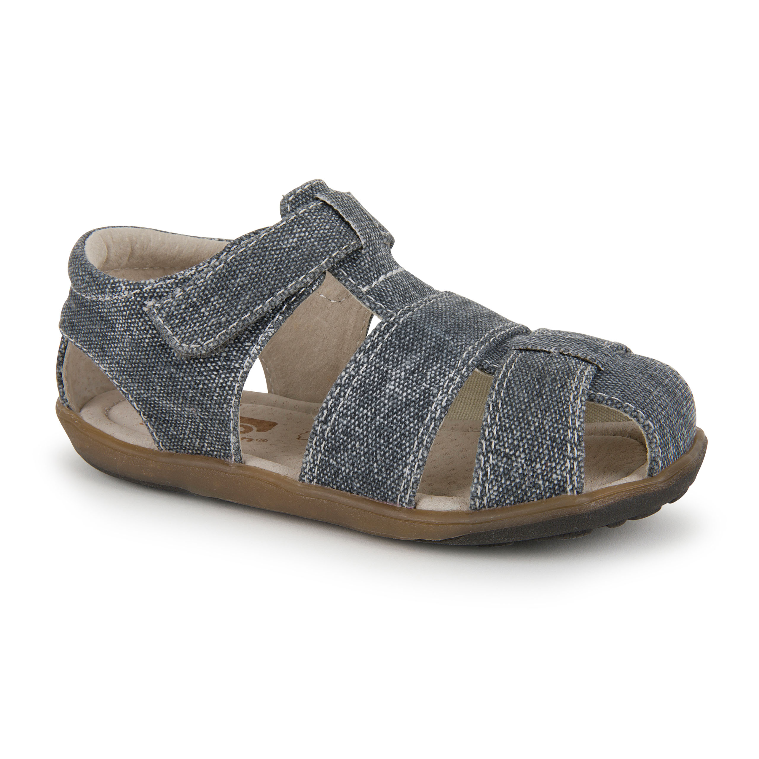 See Kai Run, Jude IV Sandals for Kids, Gray Canvas, 5