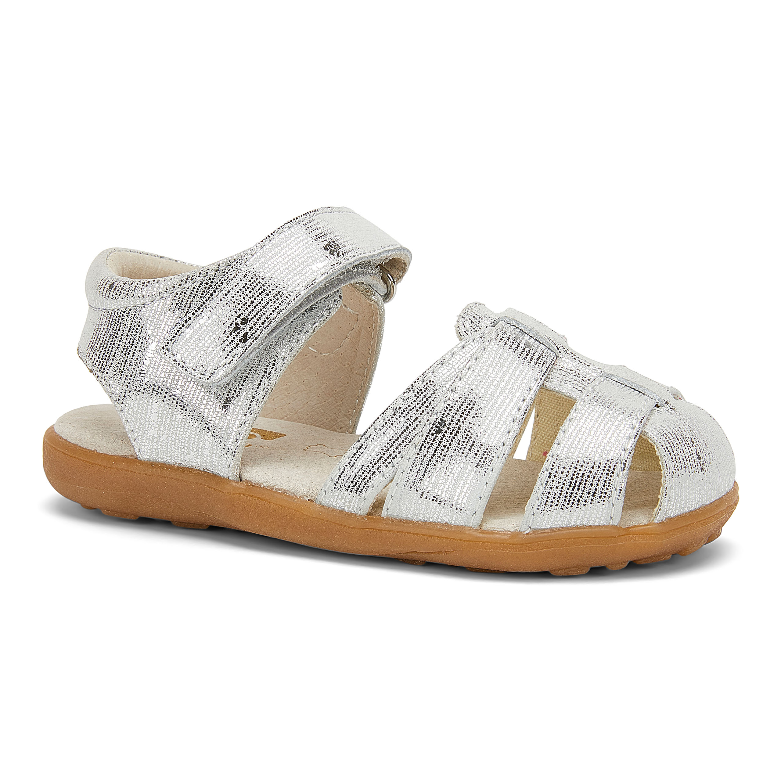 See Kai Run, Kaisa Sandals for Kids, Silver, 8 M US Toddler