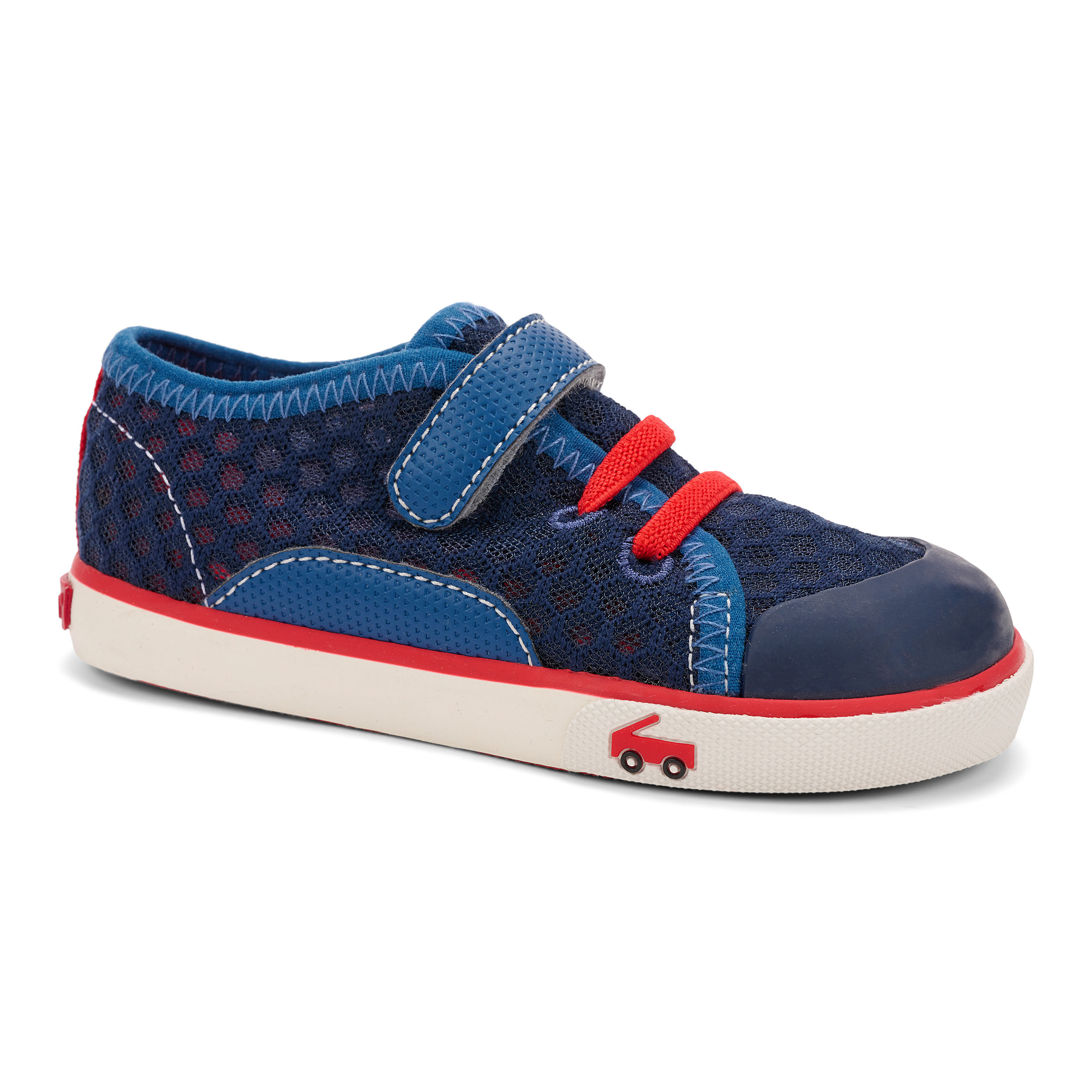 See Kai Run, Stevie II Sneakers for Kids, Red/Blue, 8 M Toddler